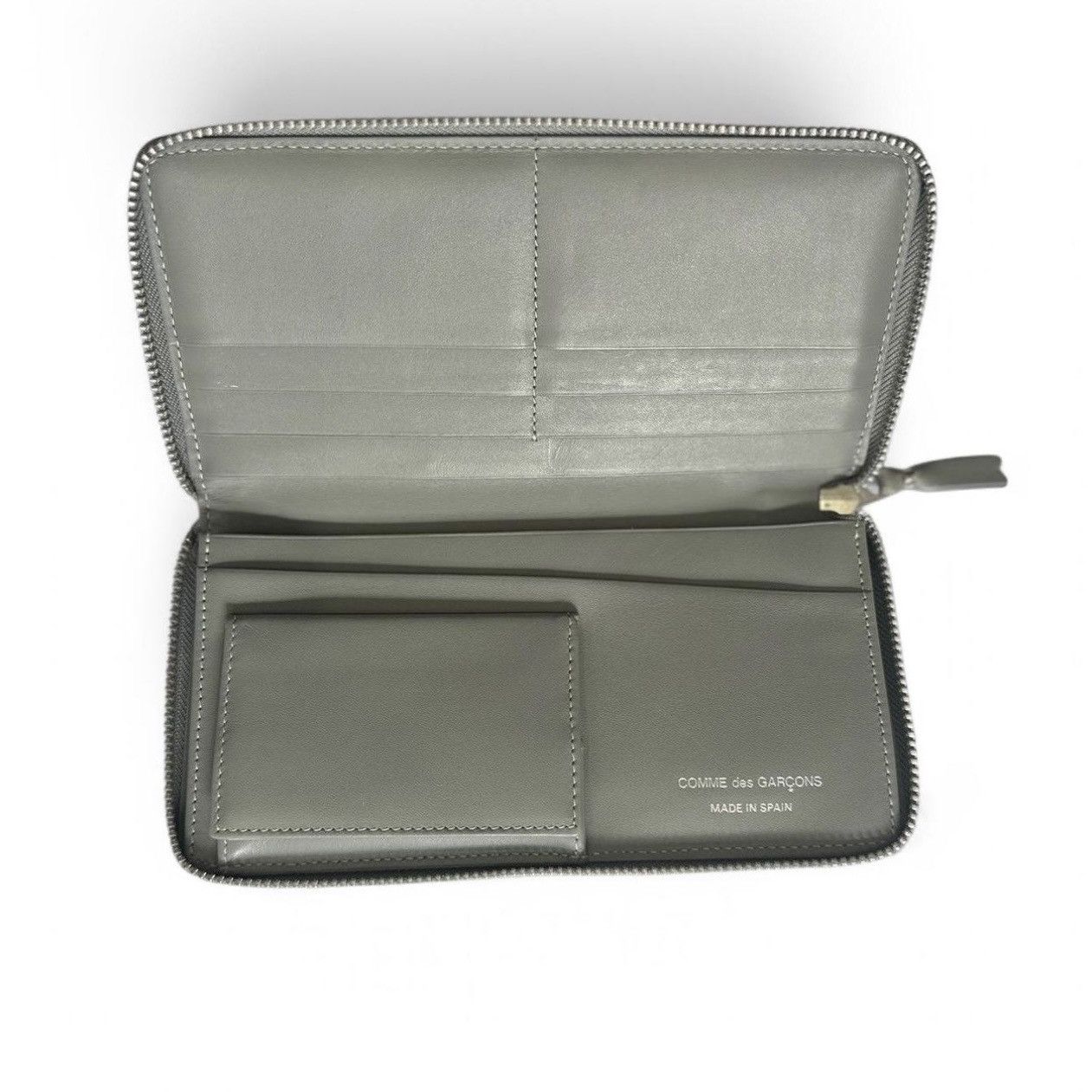 Comme des Garcons Comme des Garçon Grey Polka Dot Long Leather Wallet Size ONE SIZE - 3 Thumbnail