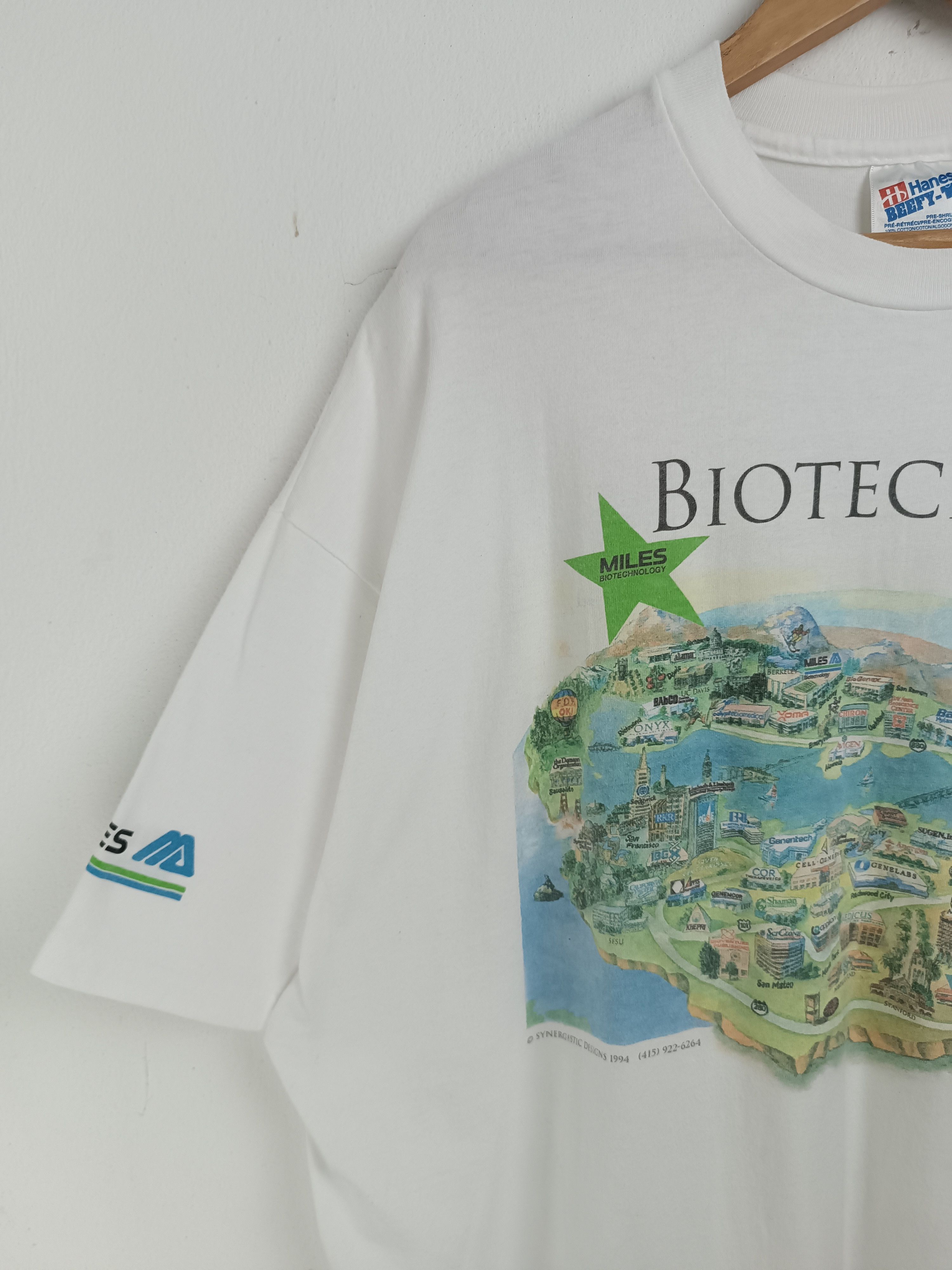 Vintage VINTAGE 90'S BIOTECH BAY NASA INDUSTRIAL VERY RARE TEE Size US XL / EU 56 / 4 - 5 Thumbnail
