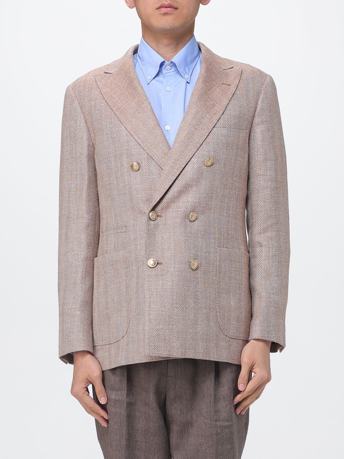 Brunello Cucinelli Brunello Cucinelli Jacket Men Orange Size US XL / EU 56 / 4 - 1 Thumbnail