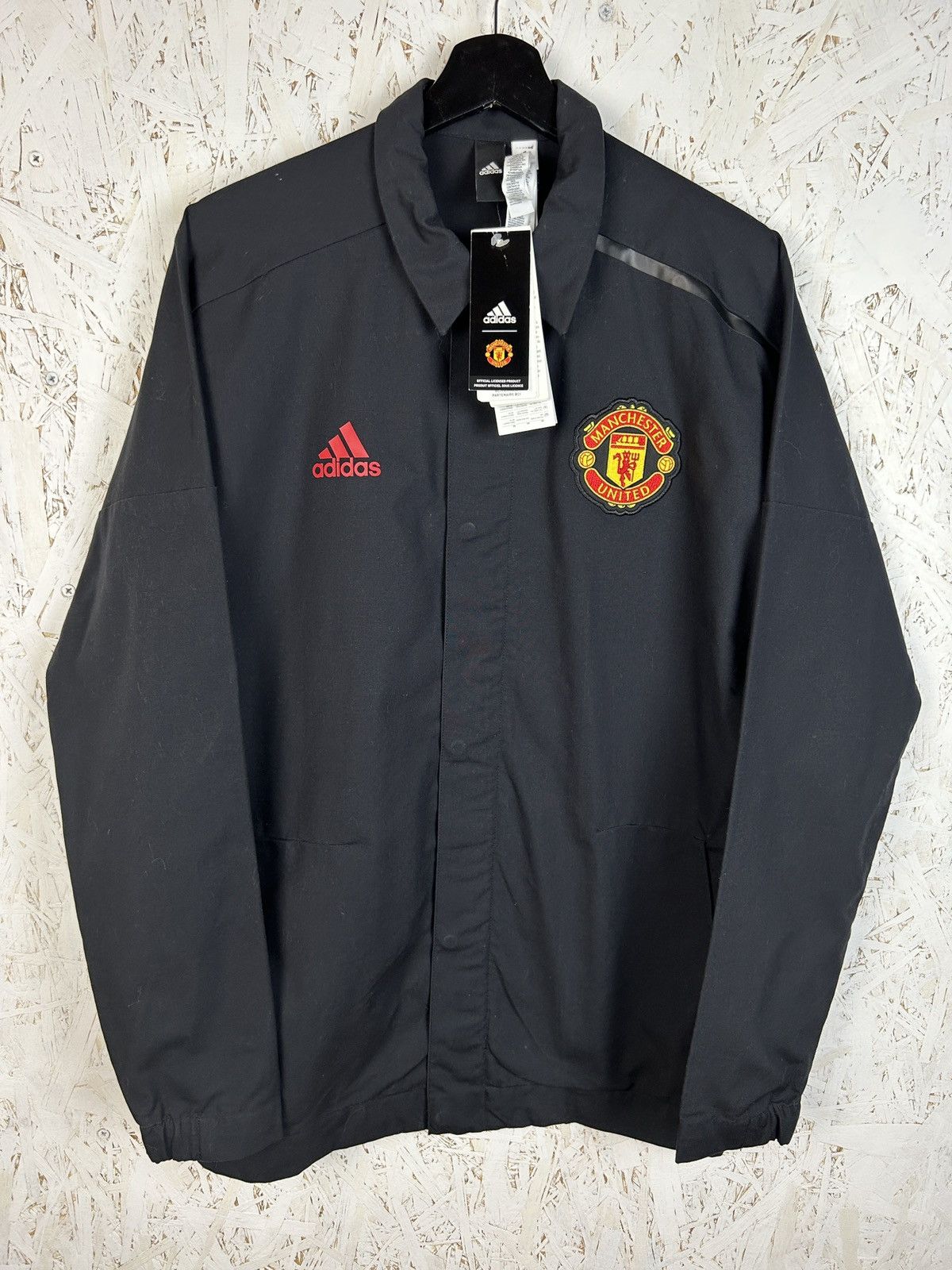 Adidas NWT Adidas Manchester United ZNE Woven Jacket CE6509 Size US S / EU 44-46 / 1 - 1 Thumbnail