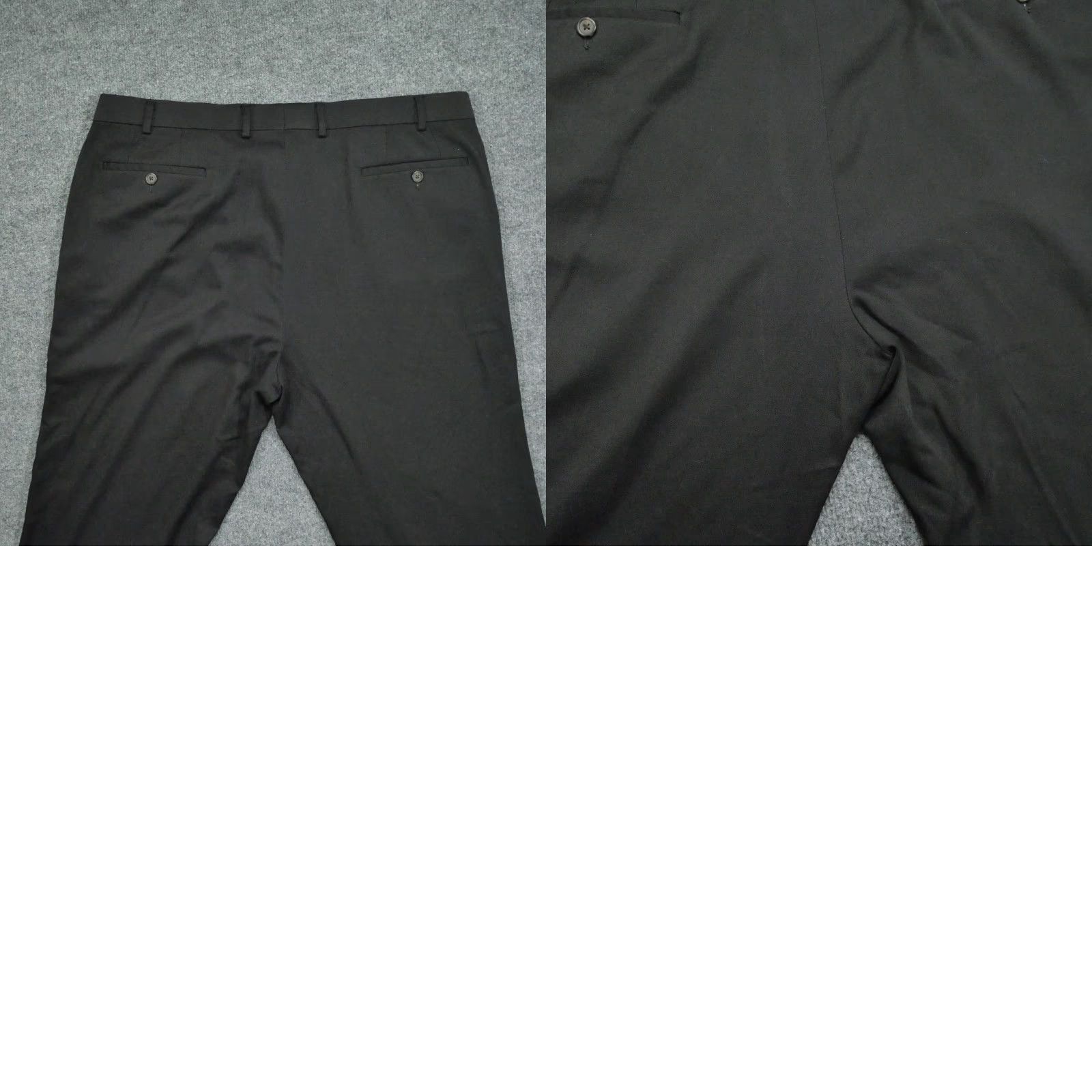 Ralph Lauren VINTAGE Ralph Lauren Pants Mens Dress Pants Black 40x32 40 Regular Flat Front Straight Fit Classic Slacks Pub? Size US 42 / EU 58 - 9 Thumbnail