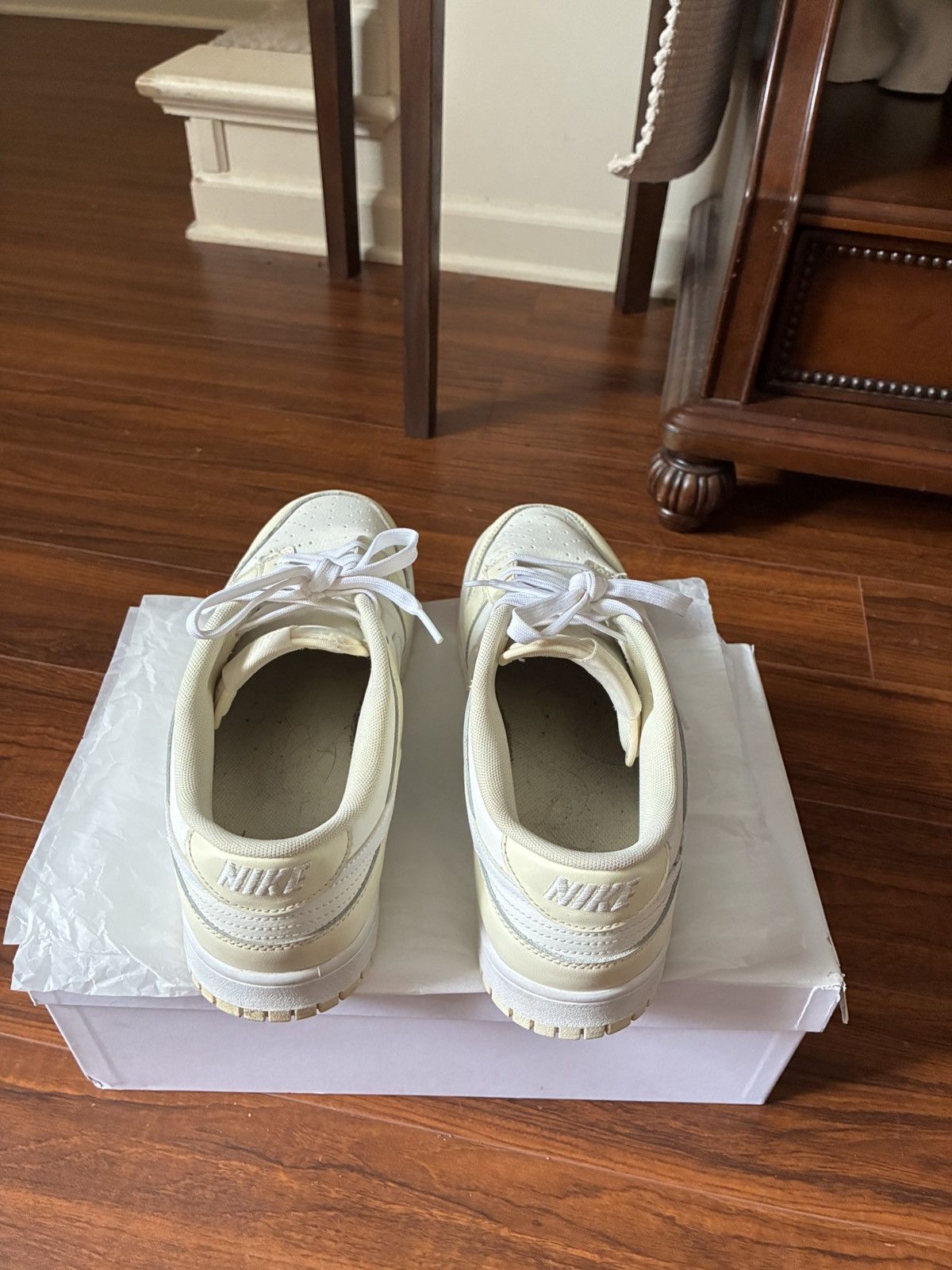 Nike Nike Dunk Low Sail Cream White Sneakers. Size 11 Size US 11 / EU 44 - 6 Thumbnail