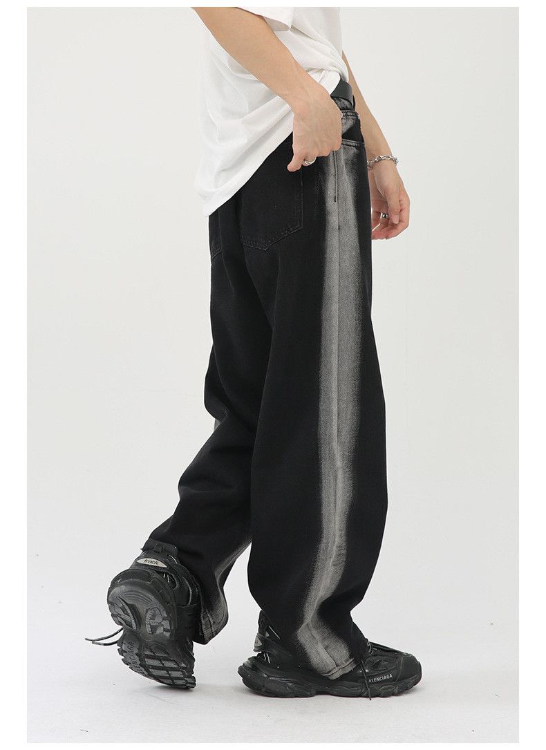 Japanese Brand Gradient stripe tie-dye mid-rise slim-fit jeans Size US 32 / EU 48 - 4 Thumbnail
