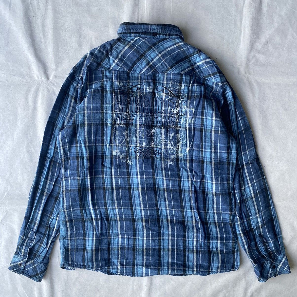 If Six Was Nine × Japanese Brand × Le Grande Bleu (L.G.B.) Japanese Style Russ-K Flannel and Plaid Button Up Shirt Size US XL / EU 56 / 4 - 11 Thumbnail