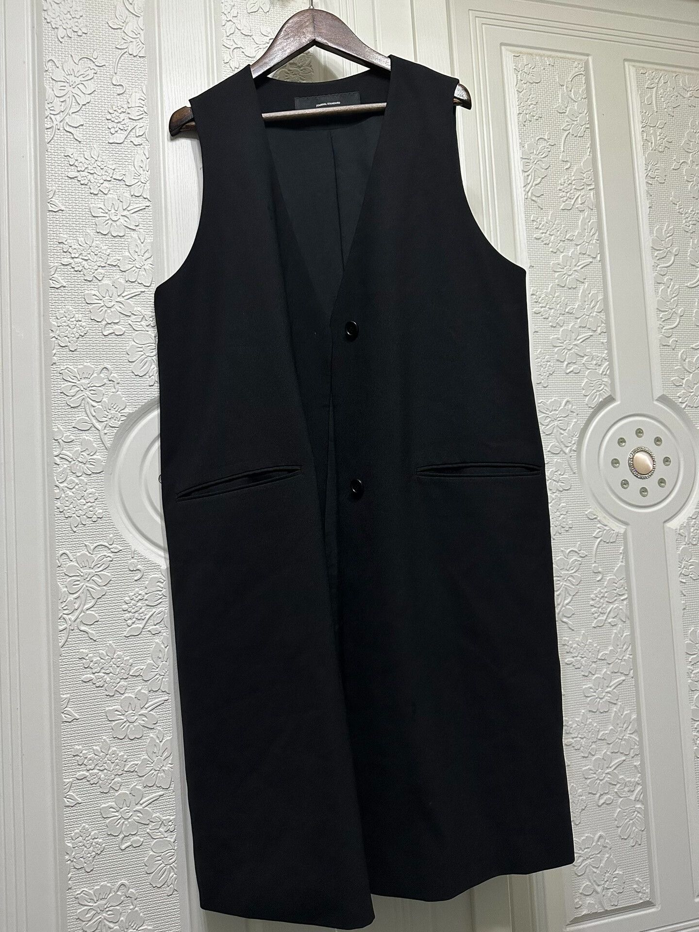 Long Black Vest Coat for Women