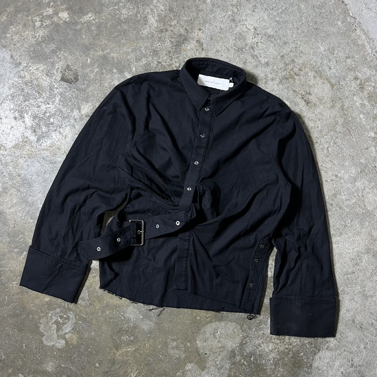 Marques'Almeida Marques’Almeida - SS/23 - Twist Detail Poplin Shirt Size M / US 6-8 / IT 42-44 - 4 Thumbnail