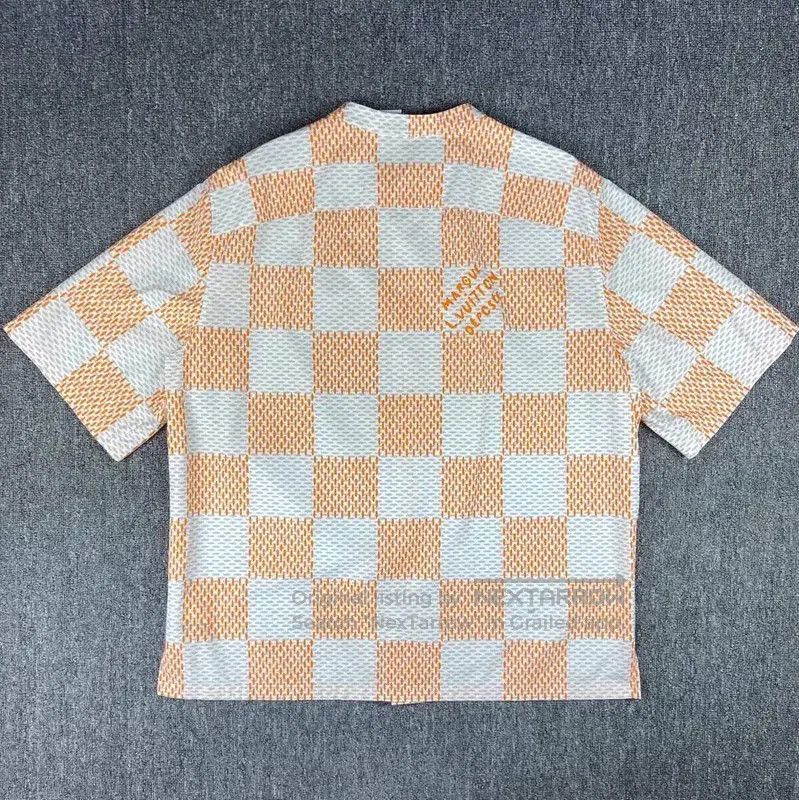 Louis Vuitton Louis Vuitton Women's Large Orange Cotton Shirt . Size L / US 10 / IT 46 - 2 Thumbnail