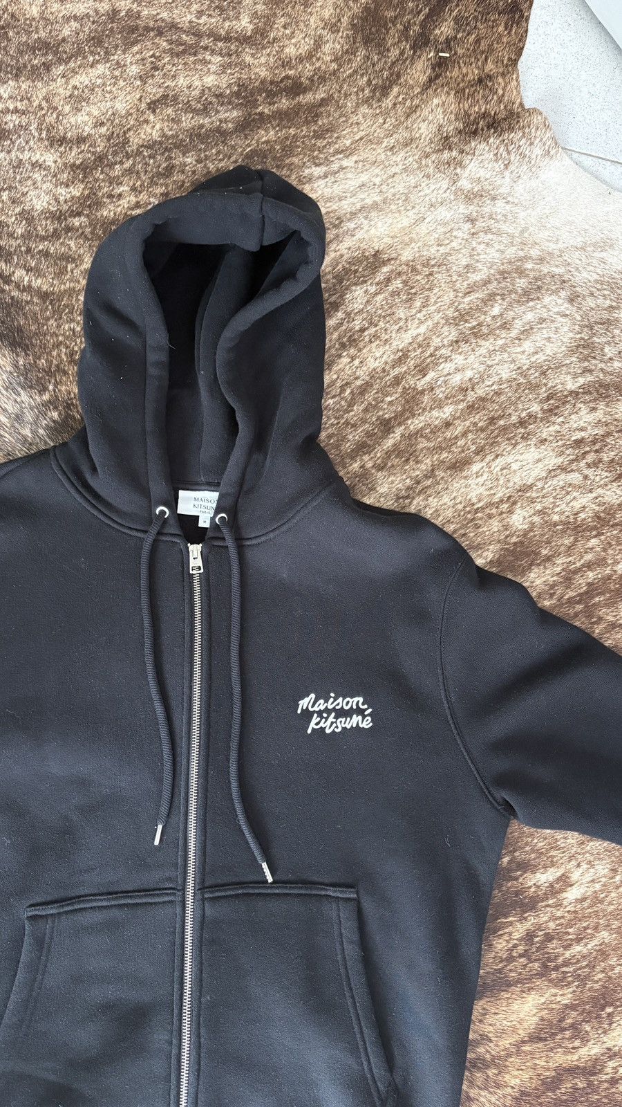 Maison Kitsune Maison Kitsuné Handwriting Hoodie Black - Size M Size US M / EU 48-50 / 2 - 3 Thumbnail