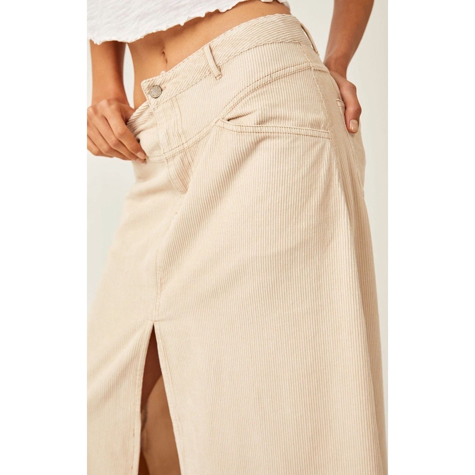Free People Free People Come As You Are Corduroy Maxi Skirt - NWOT Sz 8 Size 30" / US 8 / IT 44 - 1 Thumbnail