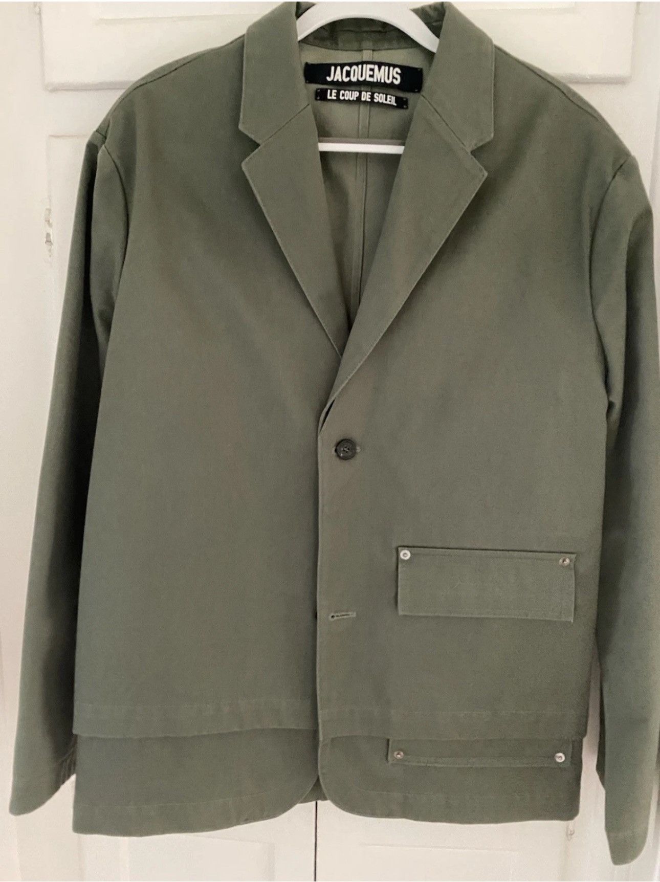 Jacquemus Jacquemus Men’s Olive Green Jacket “Coup De Soleil” Size US M / EU 48-50 / 2 - 1 Thumbnail