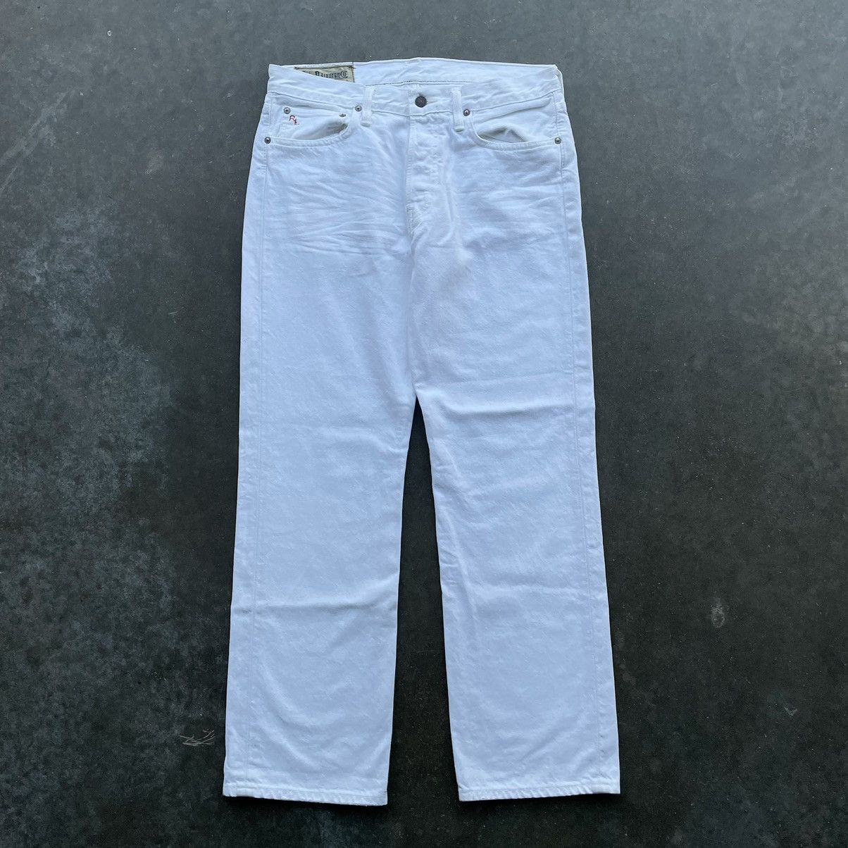 Polo Ralph Lauren × Vintage Polo Ralph Lauren White Denim Pants Size US 34 / EU 50 - 3 Thumbnail