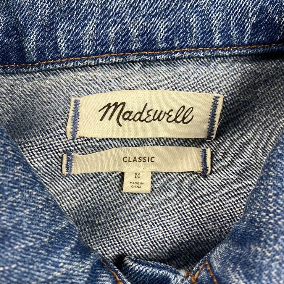 Madewell Madewell Denim Jacket Womens Medium Classic Trucker Cotton Size M / US 6-8 / IT 42-44 - 2 Thumbnail