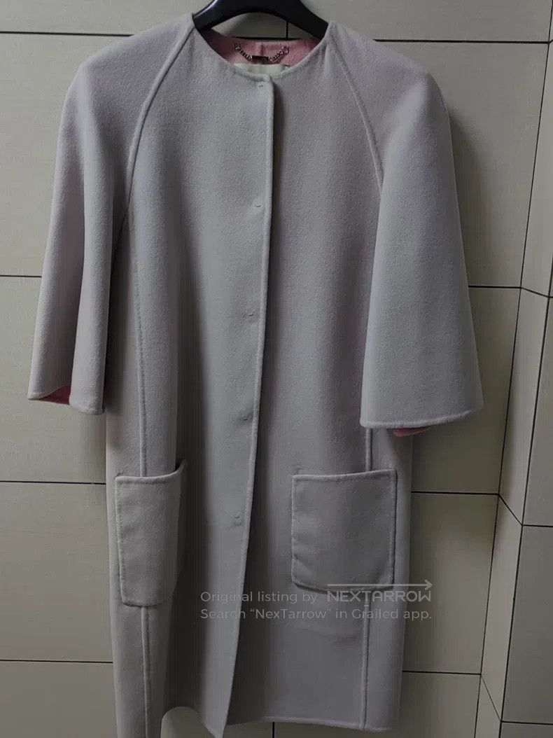 Fendi Fendi Lilac Wool Cloak Overcoat Size XS / US 0-2 / IT 36-38 - 2 Thumbnail
