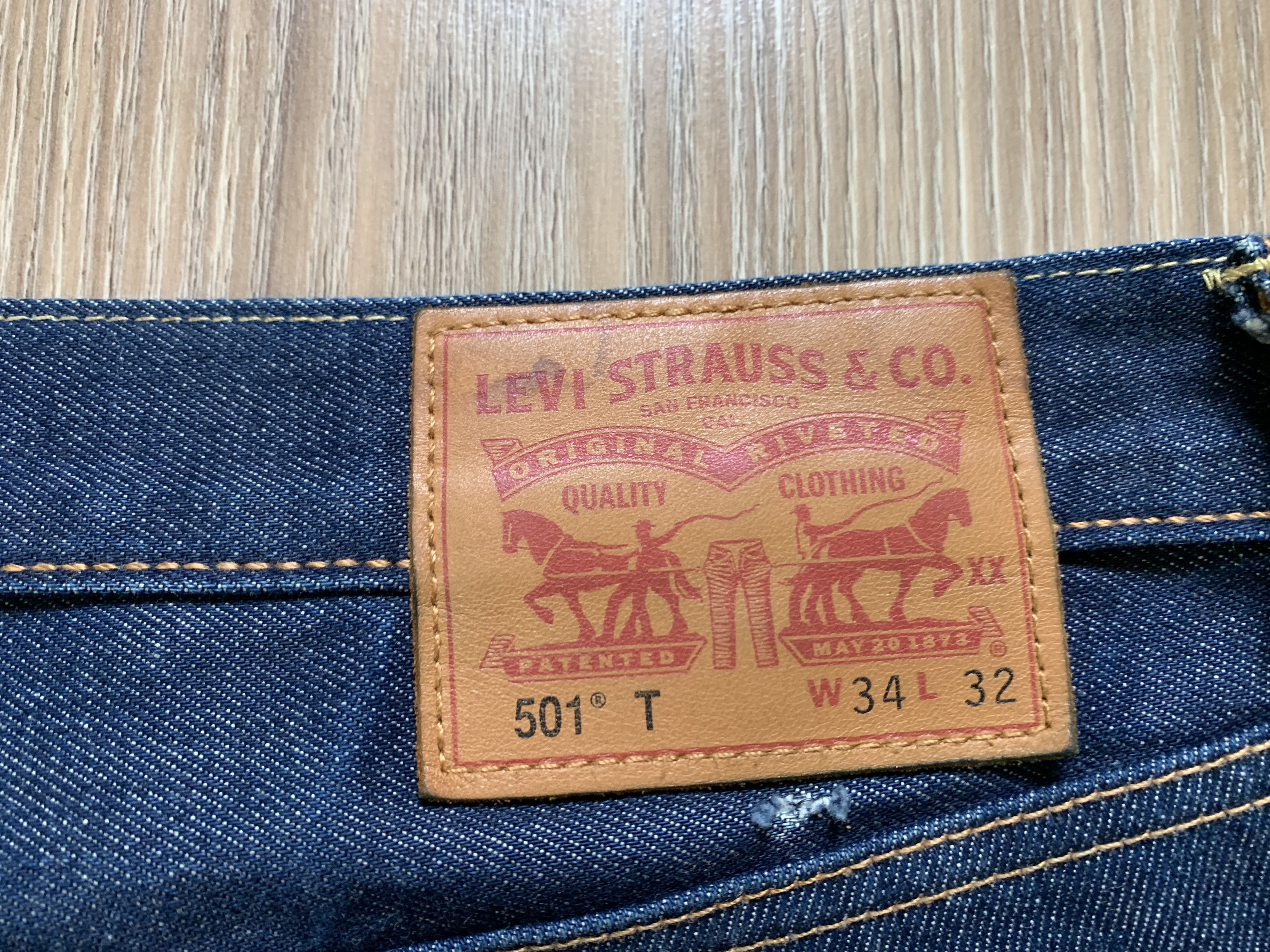Levi's Levi's 501 Blue Denim Jeans Size US 34 / EU 50 - 6 Thumbnail