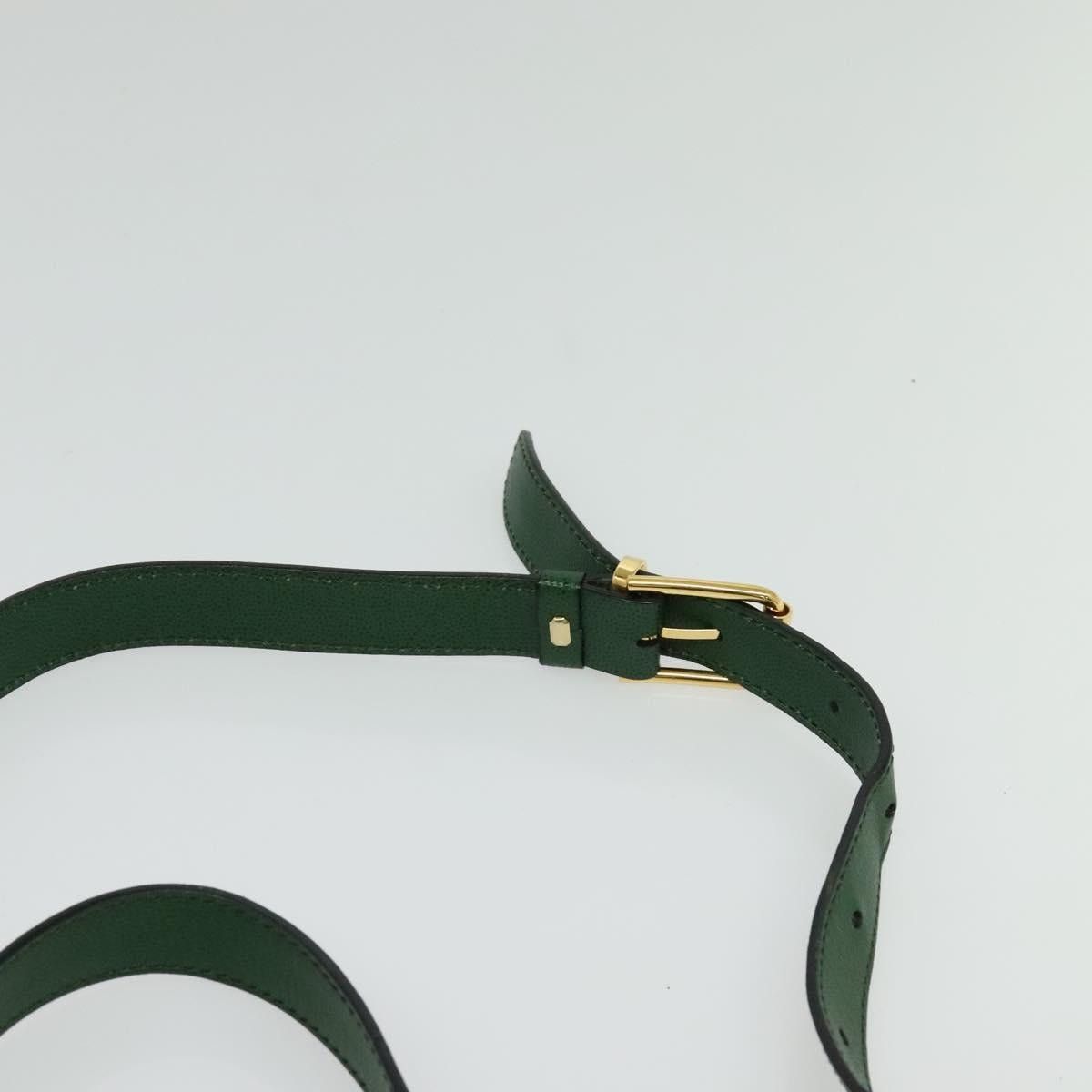 Celine CELINE Shoulder Bag Leather Green Gold Size ONE SIZE - 8 Thumbnail
