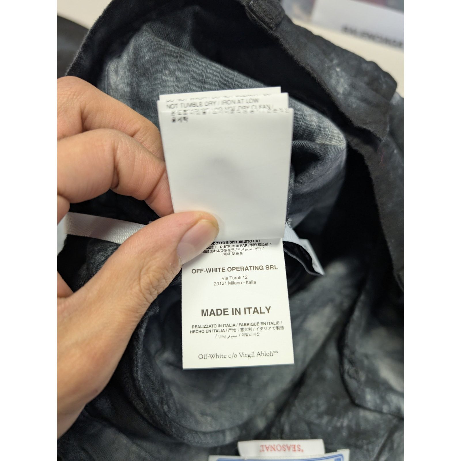 Off-White o1rshd1 Bounce Tie Dye Ripstop Cargo Pants Warm Grey / White Size US 38 / EU 54 - 19 Thumbnail