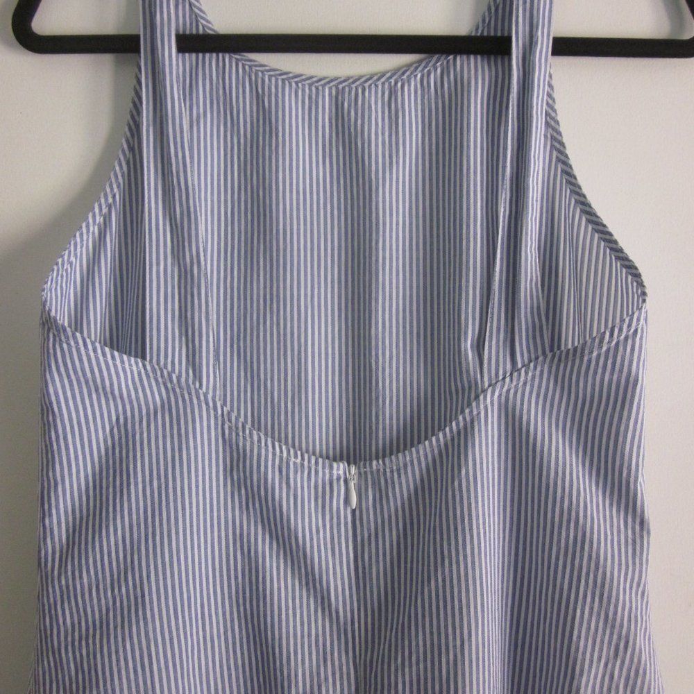 Mavi Mavi Sustainable Cotton Summer Dress Womens Size S Tie Back Blue Stripe Size S / US 4 / IT 40 - 10 Thumbnail