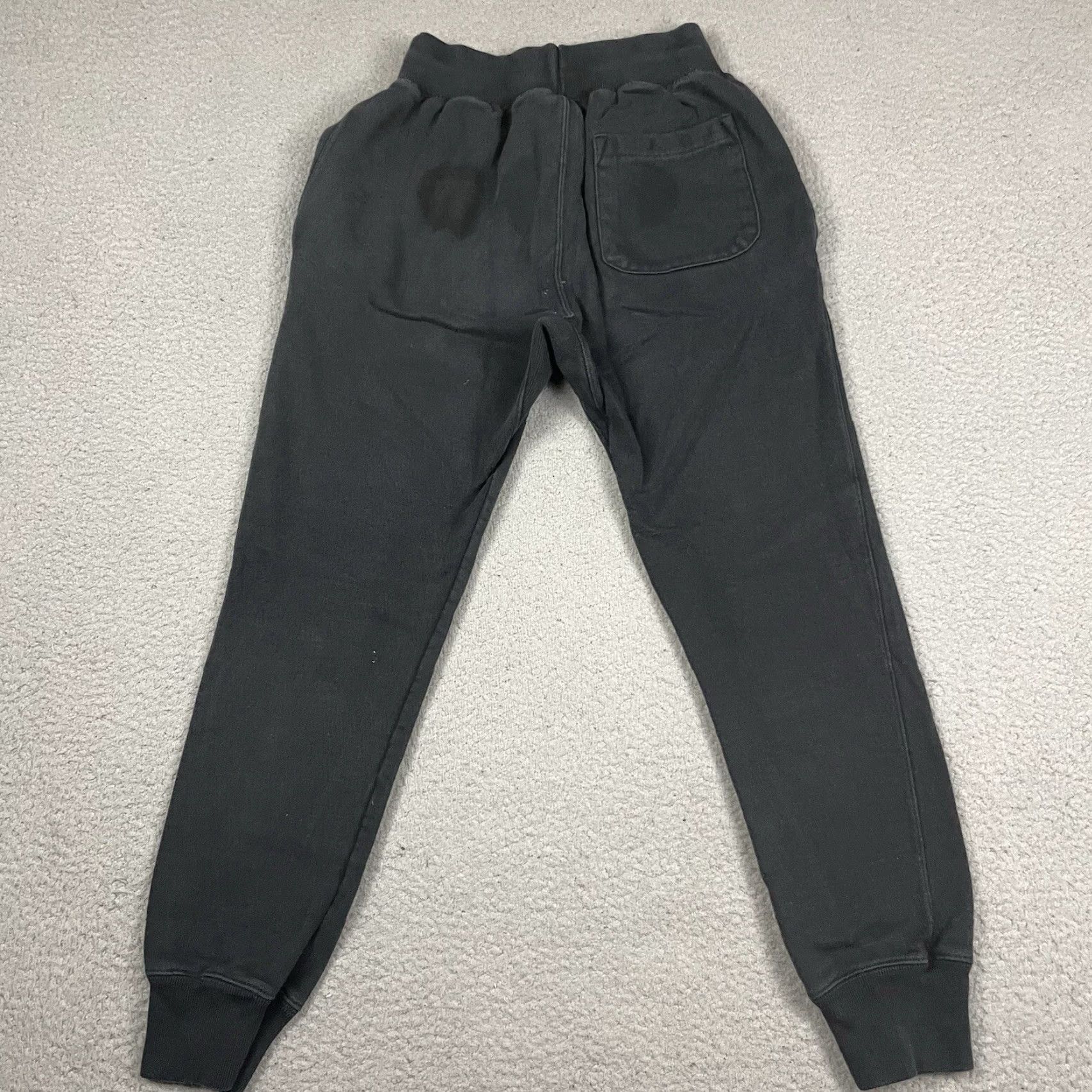 Champion Champion Sweatpants Adult Small Black Casual Distressed Tapered S Regular Men Pull On Size US 29 - 6 Thumbnail
