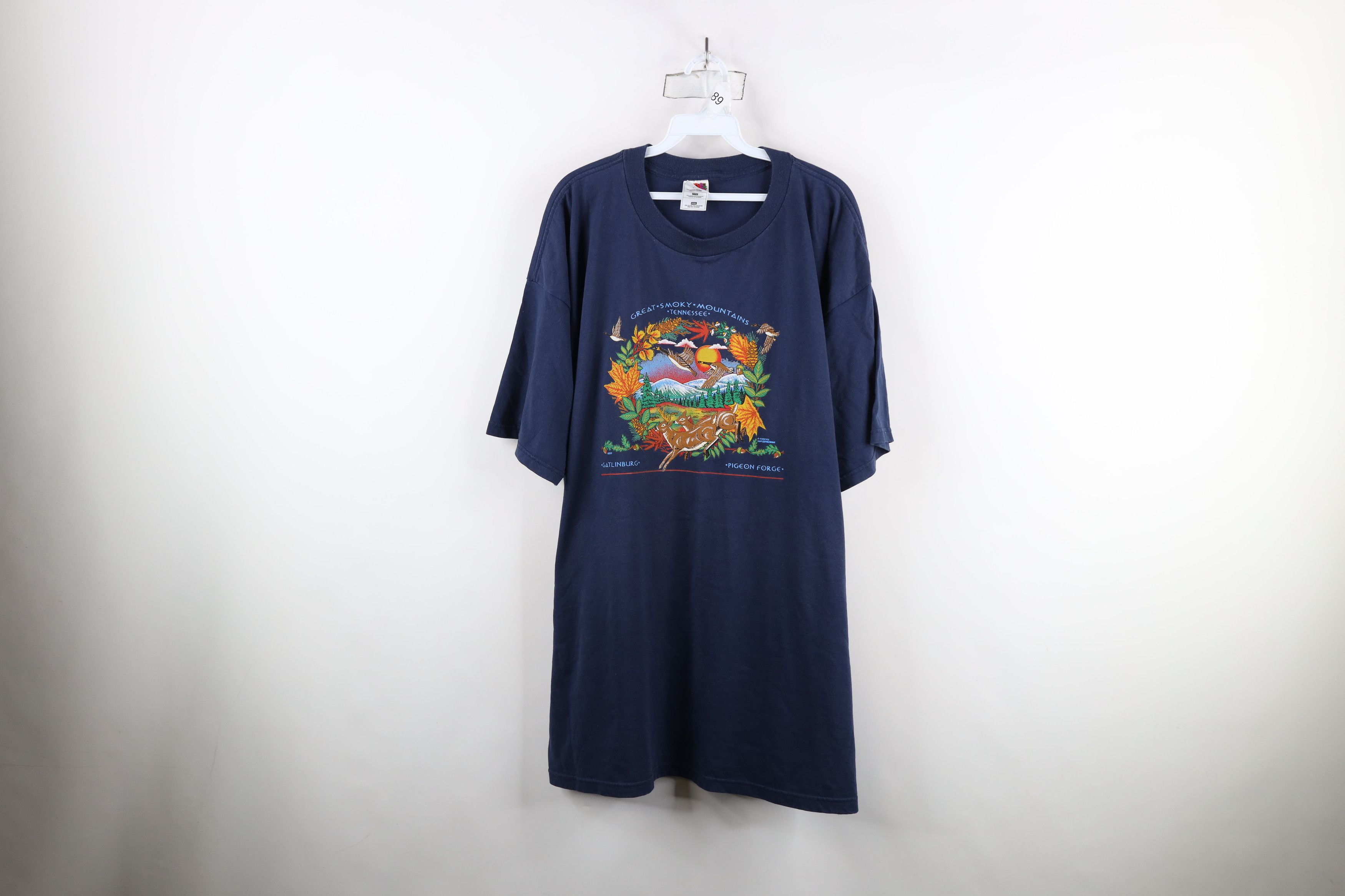 Vintage Vintage 90s Spell Nature Great Smoky Mountains T-Shirt Blue Size US XXL / EU 58 / 5 - 1 Thumbnail