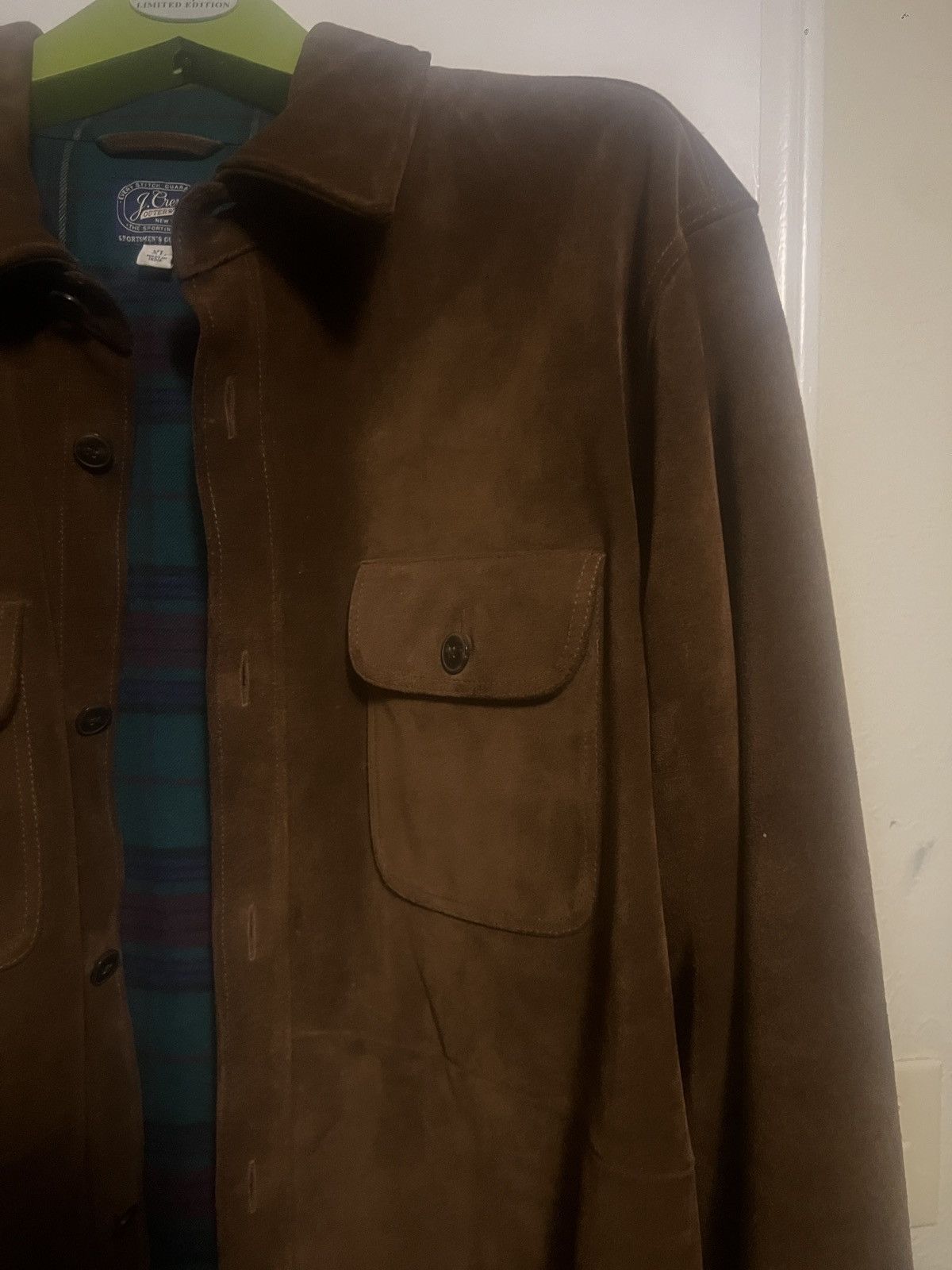 J.Crew J crew brown Italian suede over shirt jacket lnwot Size US XL / EU 56 / 4 - 4 Thumbnail