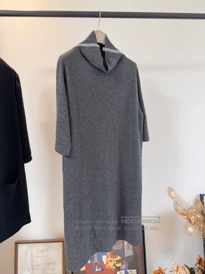 Brunello Cucinelli Brunello Cucinelli Cashmere Dress Size L / US 10 / IT 46 - 5 Thumbnail
