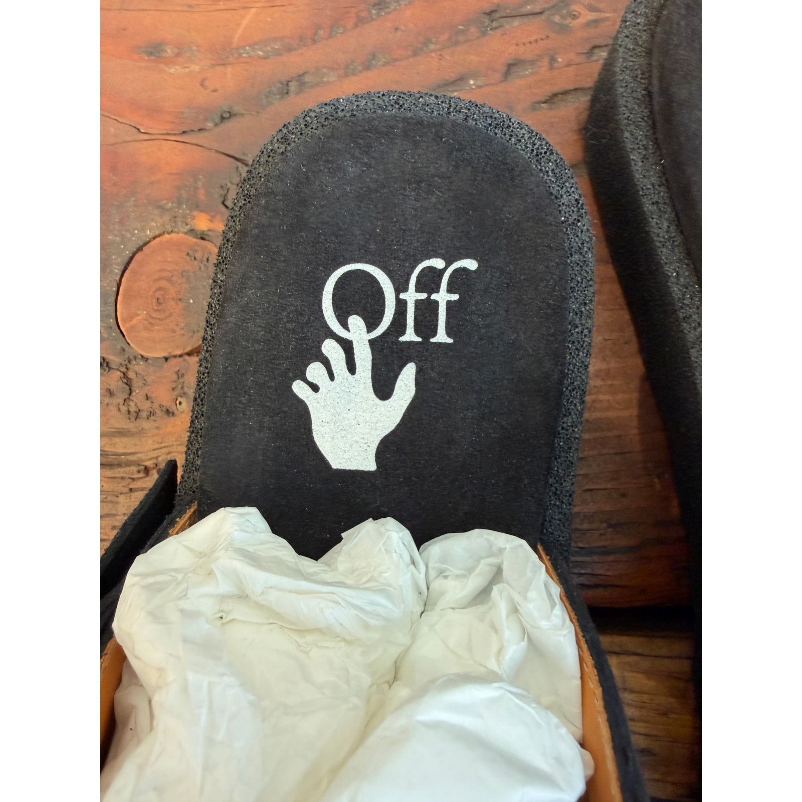 Off-White Off-White Black Leather Slipper Size US 9 / EU 42 - 5 Thumbnail