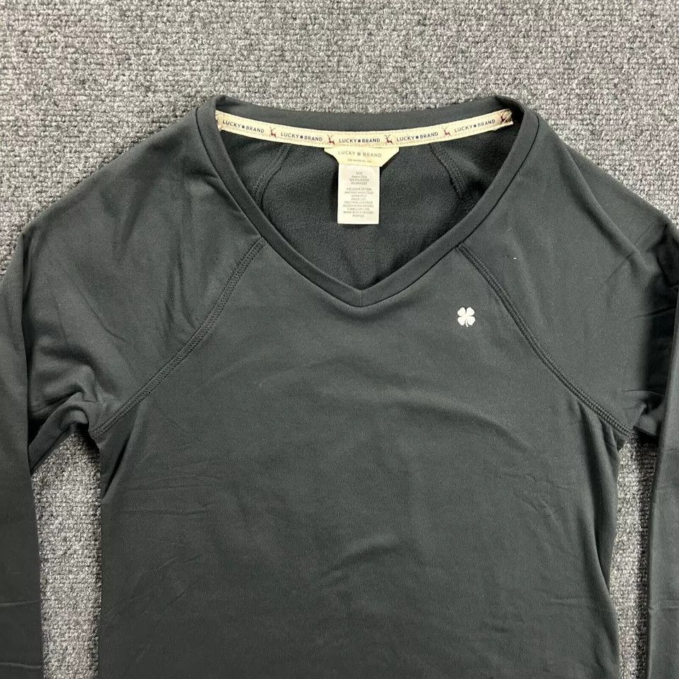 Lucky Brand Lucky Brand Sleep Shirt Womens Small V-Neck Fleece Polyester Size S / US 4 / IT 40 - 2 Thumbnail