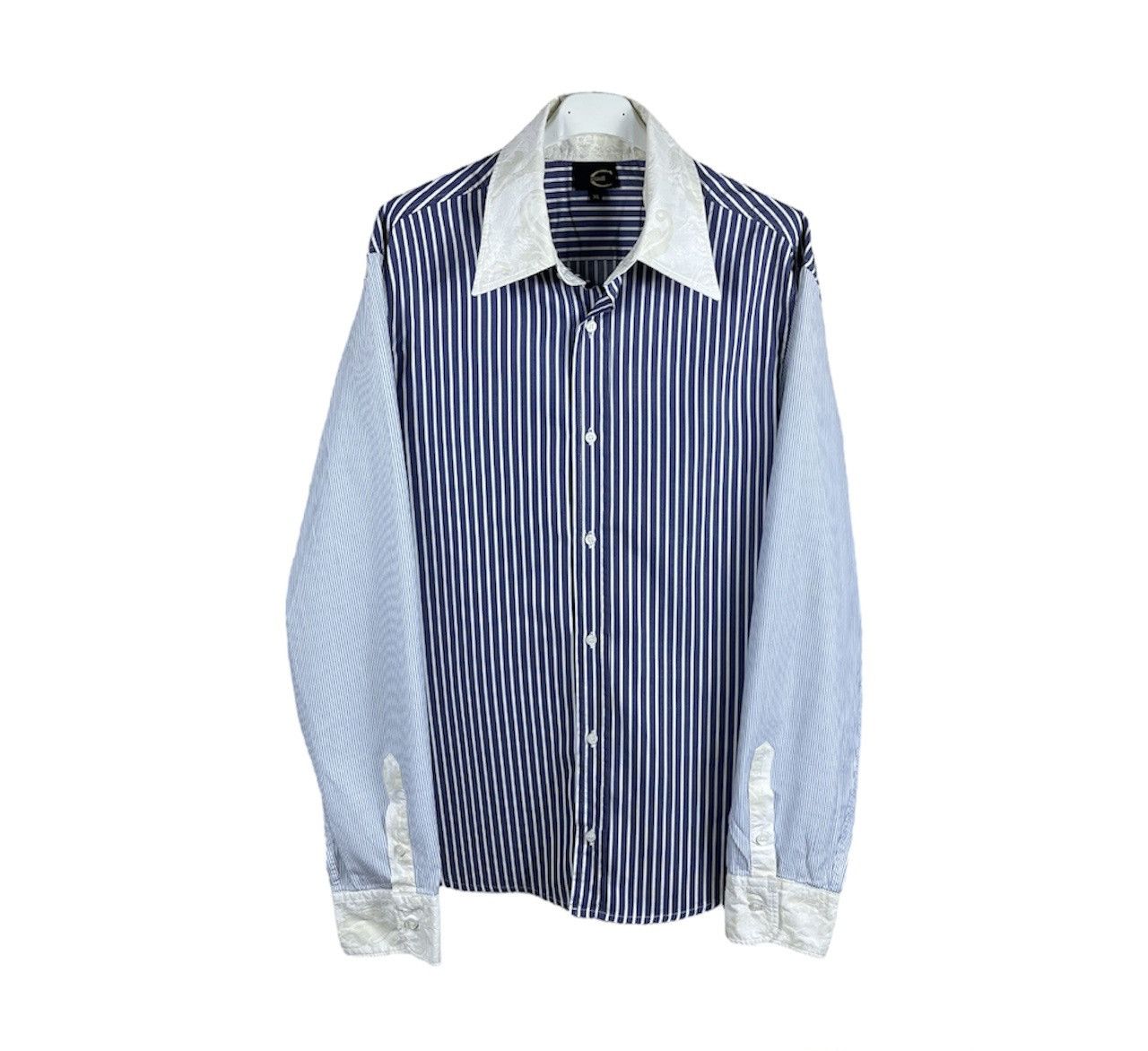 Roberto Cavalli Vintage Roberto Just Cavalli luxury baroque striped shirt Size US S / EU 44-46 / 1 - 1 Thumbnail