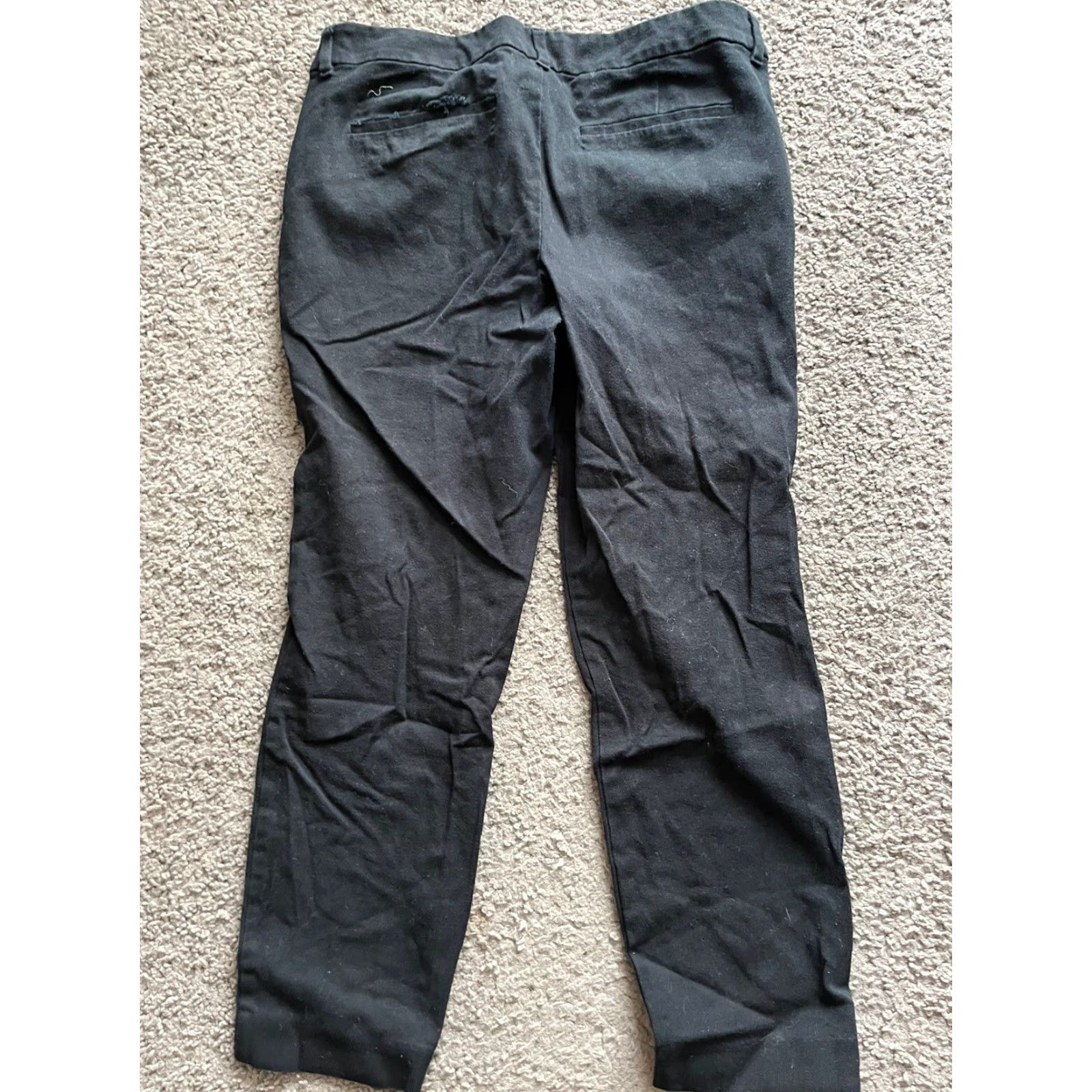 Old Navy VINTAGE Old Navy Cropped Pants Women Size 10 Black Mid Rise Slim Pockets Ankle Size 32" / US 10 / IT 46 - 3 Thumbnail