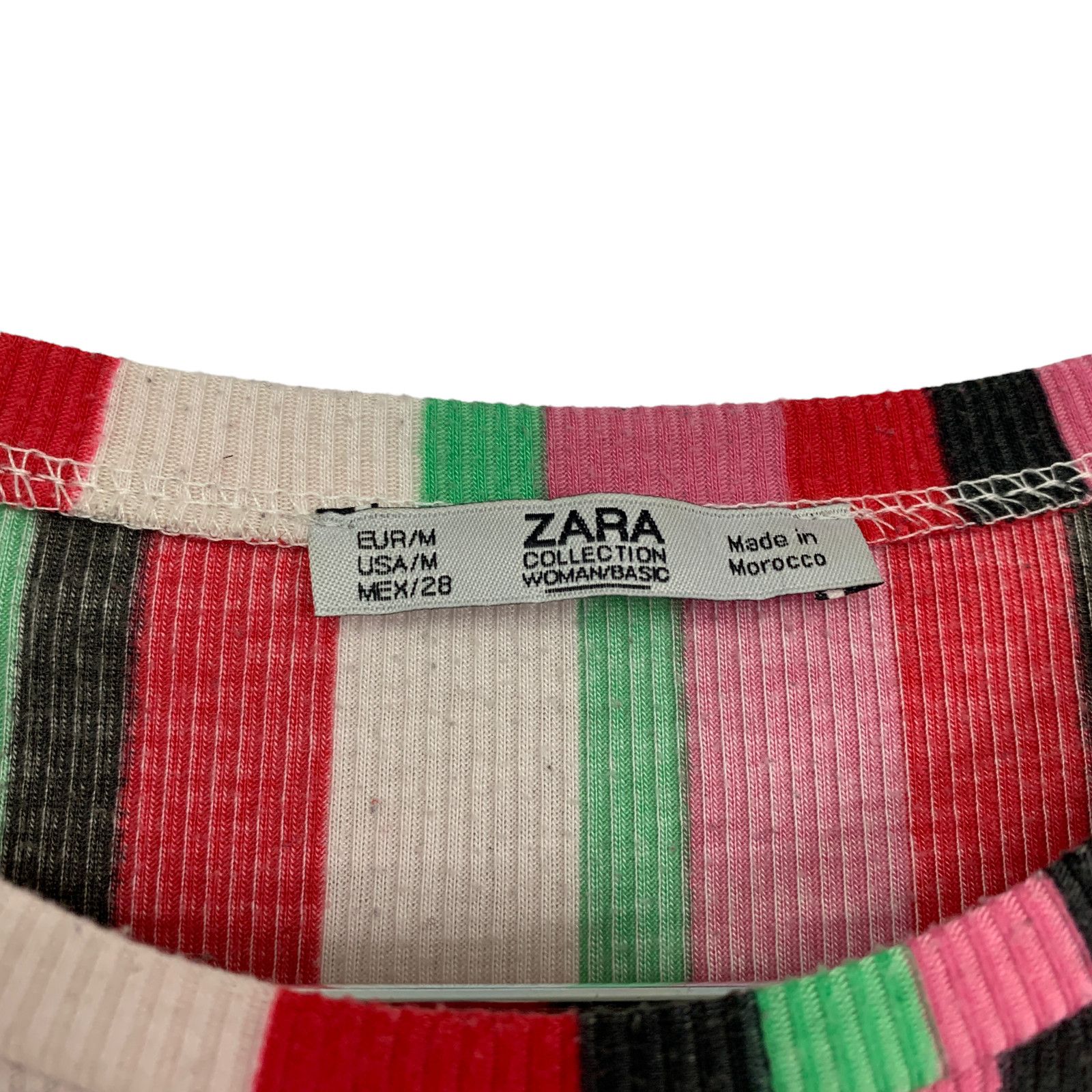 Zara Zara Preppy Festival Multi Stripe Midi Dress M Colorful Slit Size M / US 6-8 / IT 42-44 - 7 Thumbnail