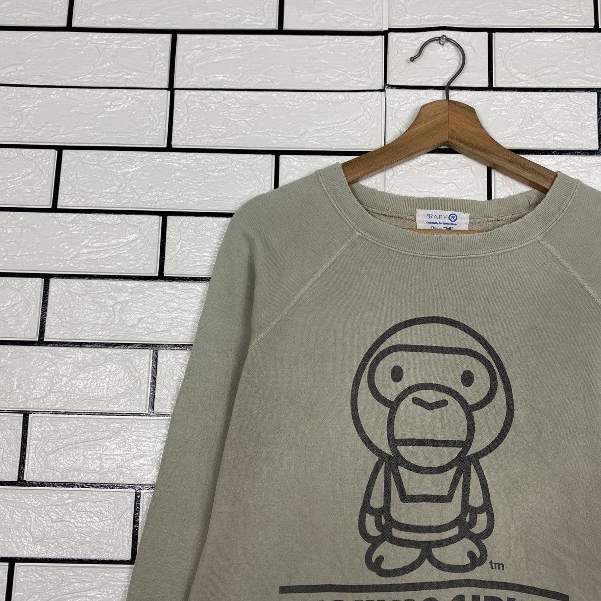 Bape 📌Vintage Cropped Sweatshirt Bathing Ape Big Logo Size M / US 6-8 / IT 42-44 - 8 Thumbnail