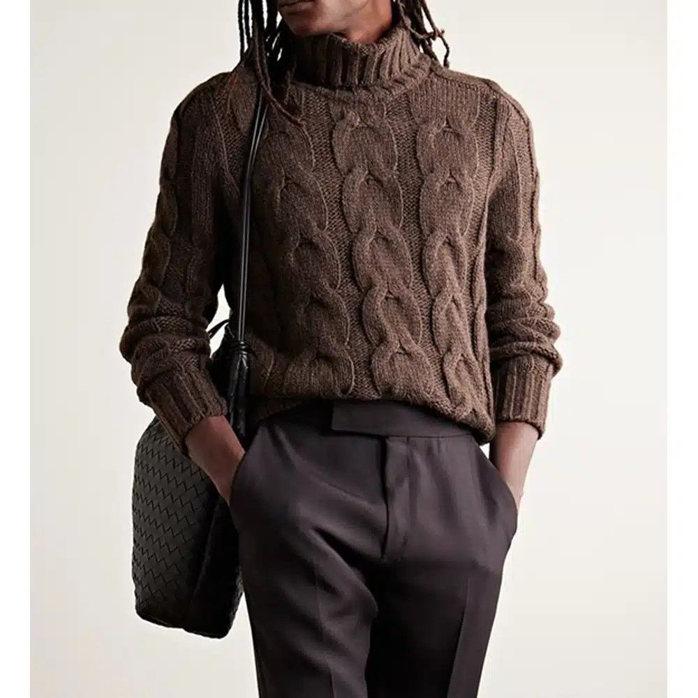 Tom Ford o1loc1c1224 KRL005 Turtleneck Sweater in Brown Size US M / EU 48-50 / 2 - 1 Preview