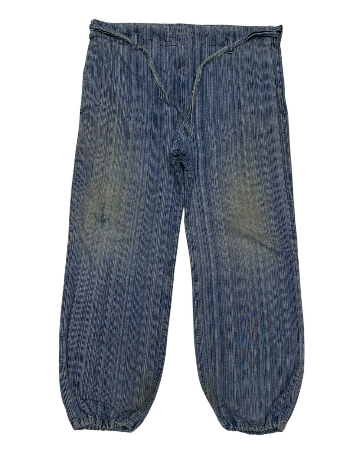 45rpm × Kapital Vintage Japanese Stripe Baggy Hakama Style Pants Size US 40 / EU 56 - 5 Thumbnail