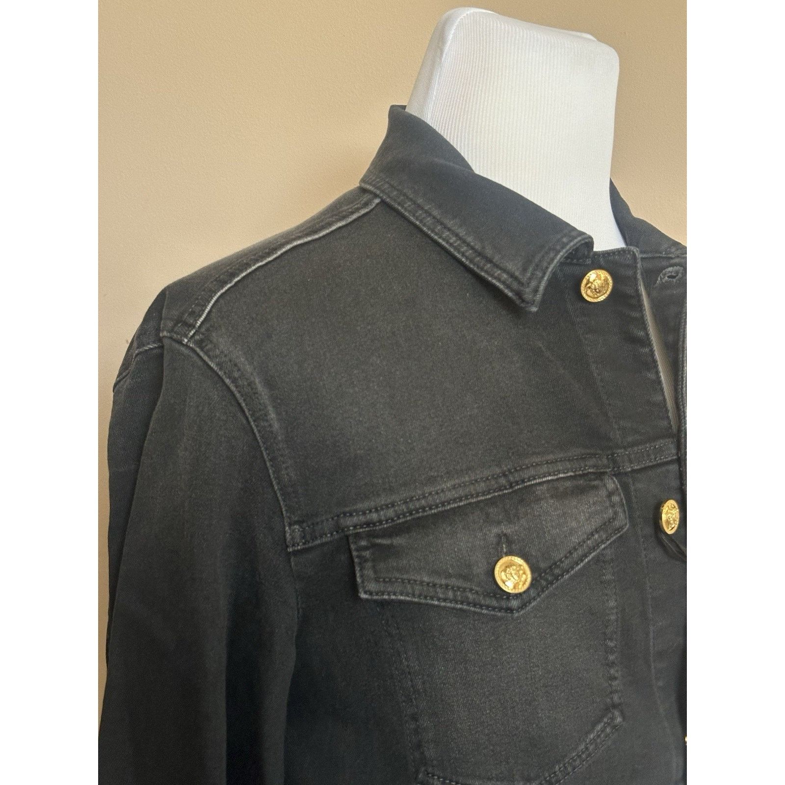 Versace Versace Men’s Blouson Denim Black Jacket L (50) 1011834 Size US L / EU 52-54 / 3 - 6 Thumbnail
