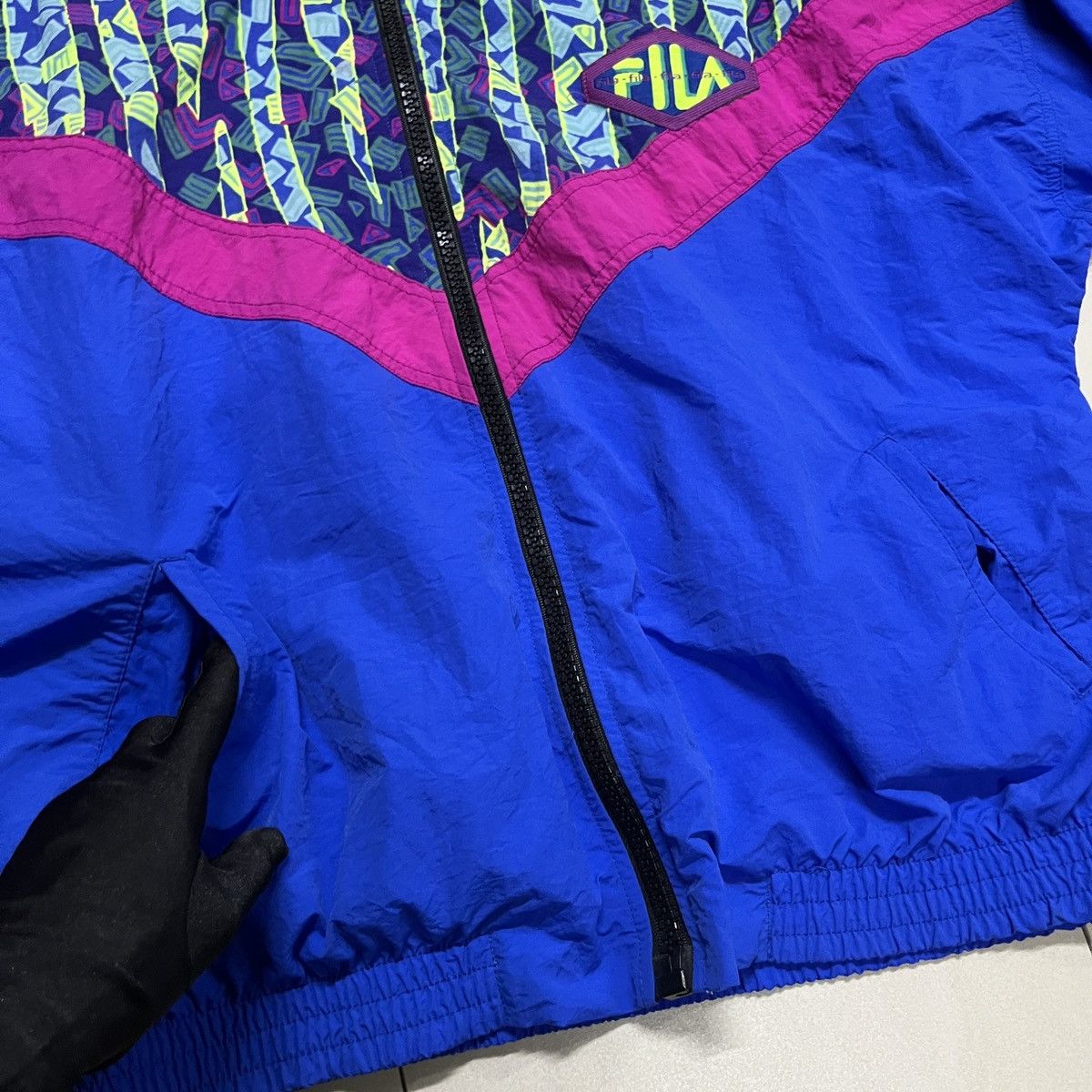 Fila × Vintage Vintage Fila Retro Windbreaker Jacket Size US XL / EU 56 / 4 - 3 Thumbnail