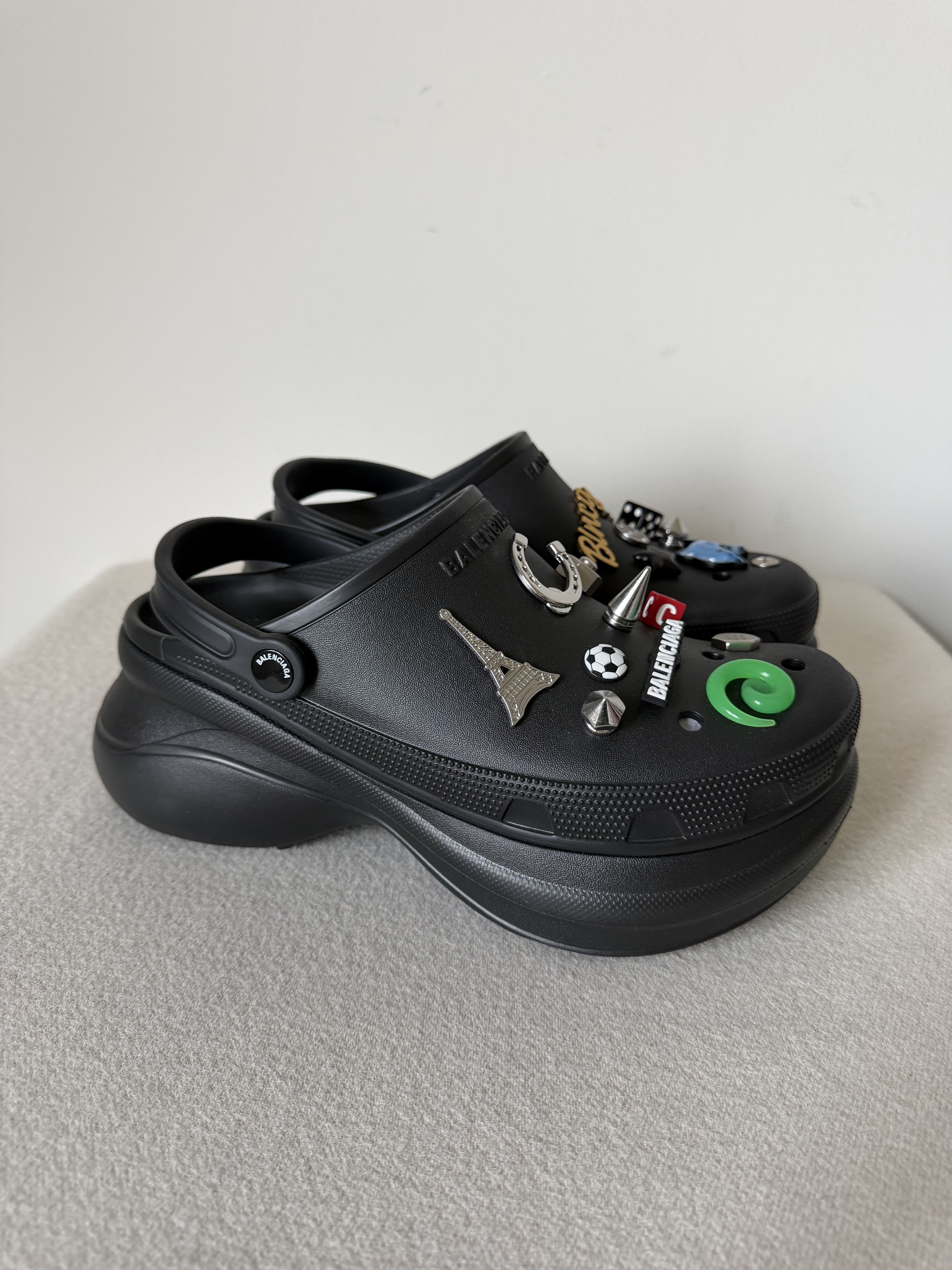 Balenciaga × Crocs Crocs Rubber Mule Black 42 | Grailed