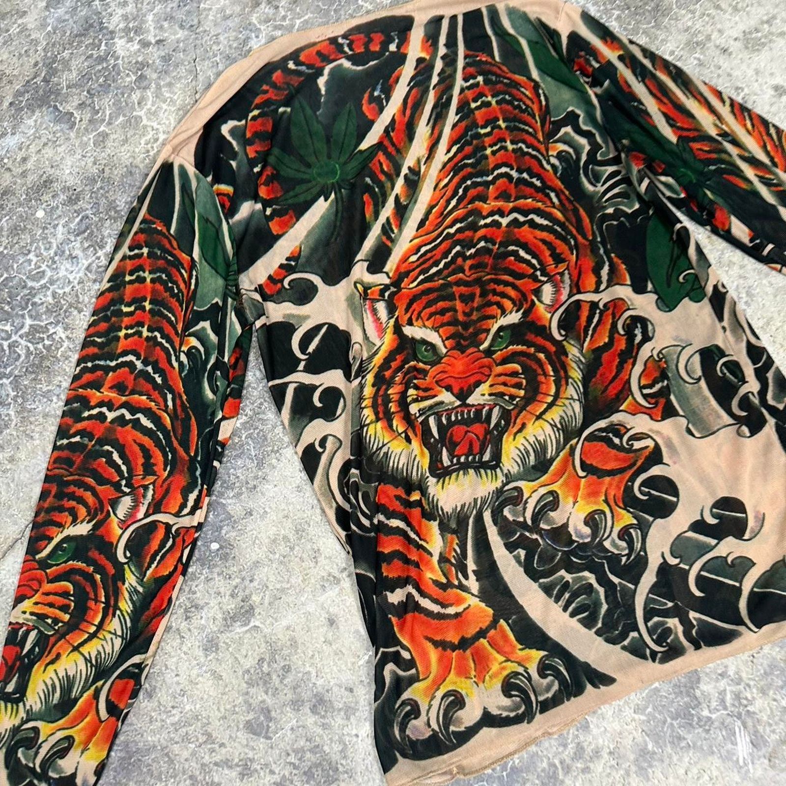 Other Vintage Womens Tiger Tattoo Print Skin Tee Size S / US 4 / IT 40 - 2 Thumbnail
