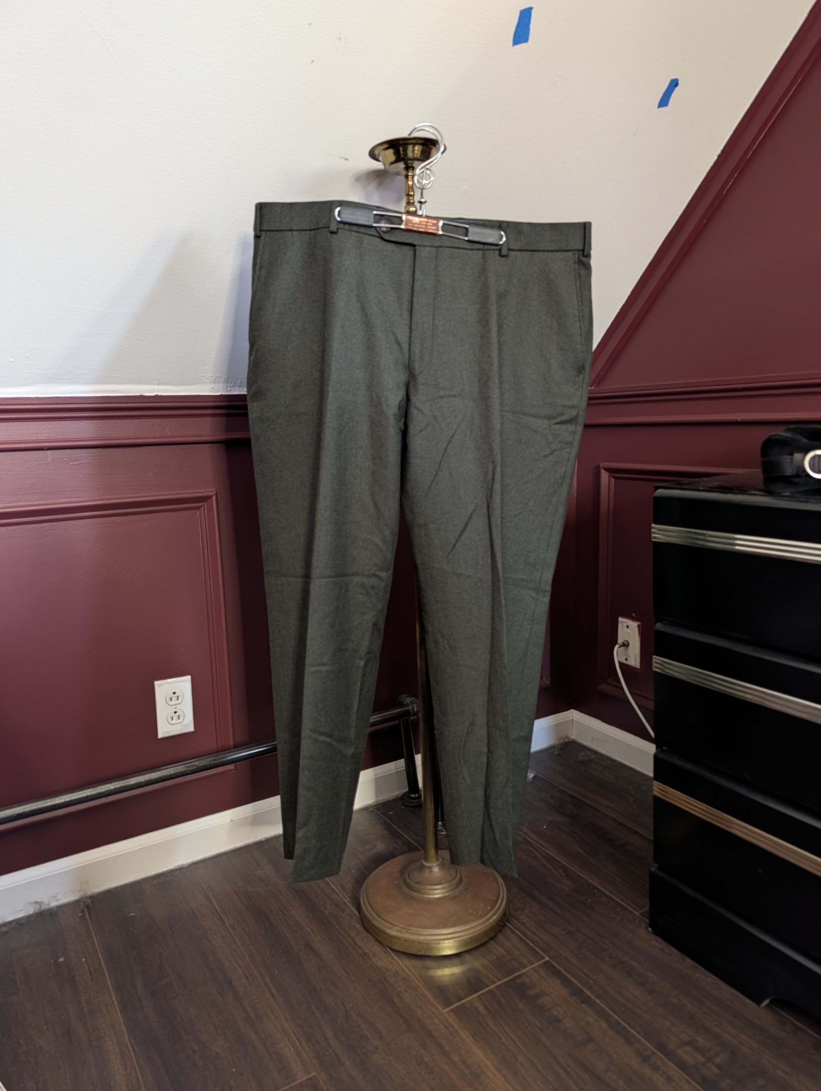 Other BALLIN green wool cashmere Comfort EZE pants 40 Size US 40 / EU 56 - 1 Thumbnail