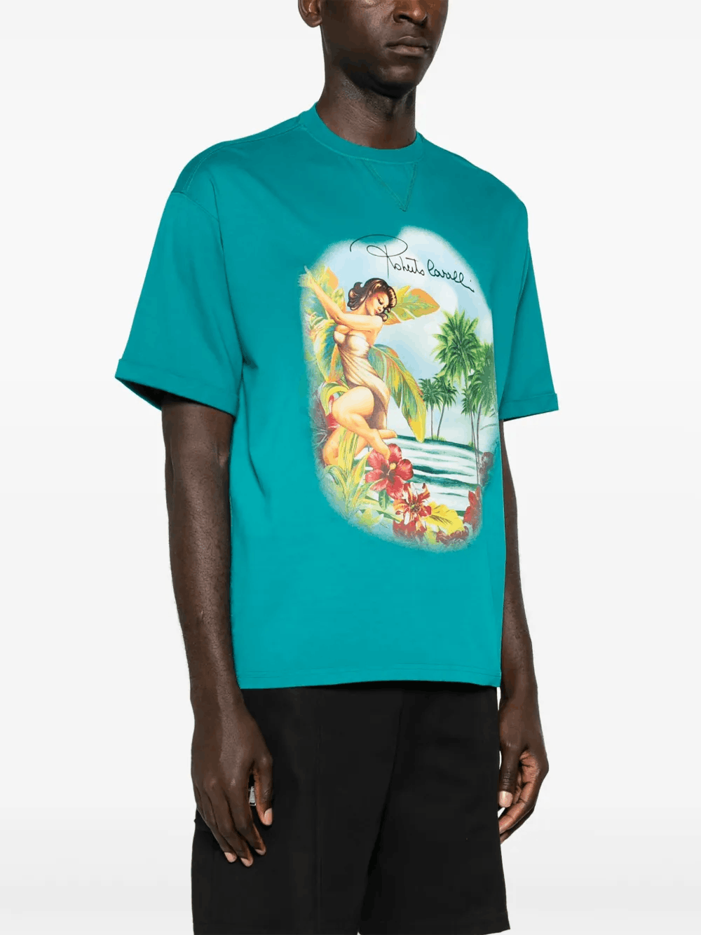 Other Hawaii-Print Cotton T-Shirt – Tropical Unisex Essential Size US M / EU 48-50 / 2 - 2 Thumbnail