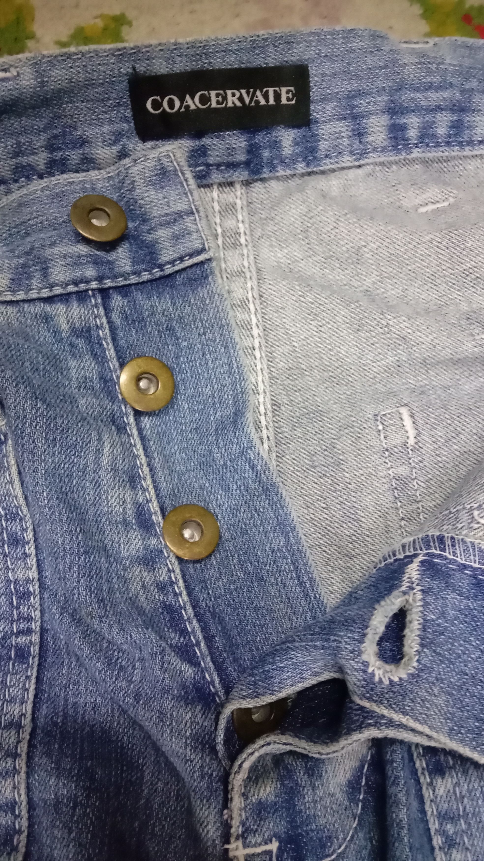 Designer Vintage Baggy Coacervate Army Denim Size US 34 / EU 50 - 3 Thumbnail