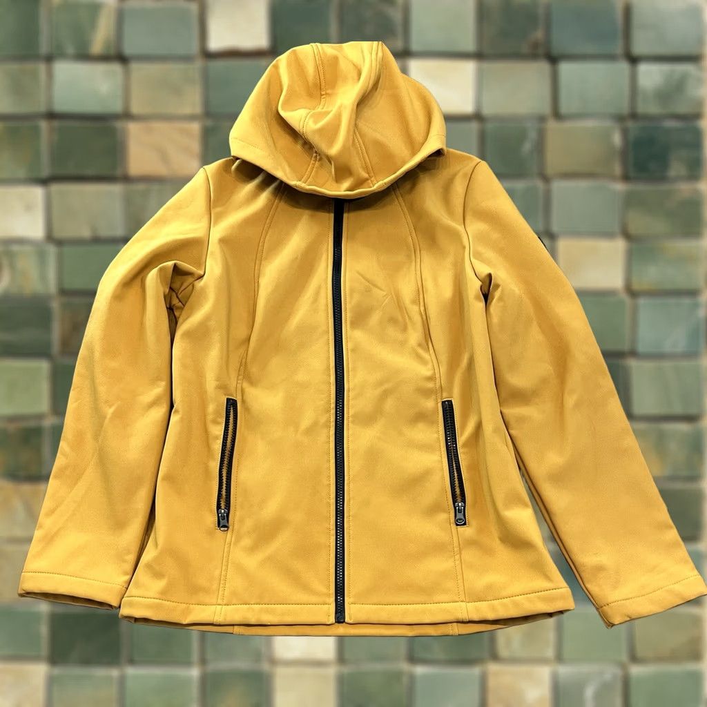 Vintage HFX Performance Women’s Jacket Full Zip Rain Jacket Yellow M Size M / US 6-8 / IT 42-44 - 1 Thumbnail