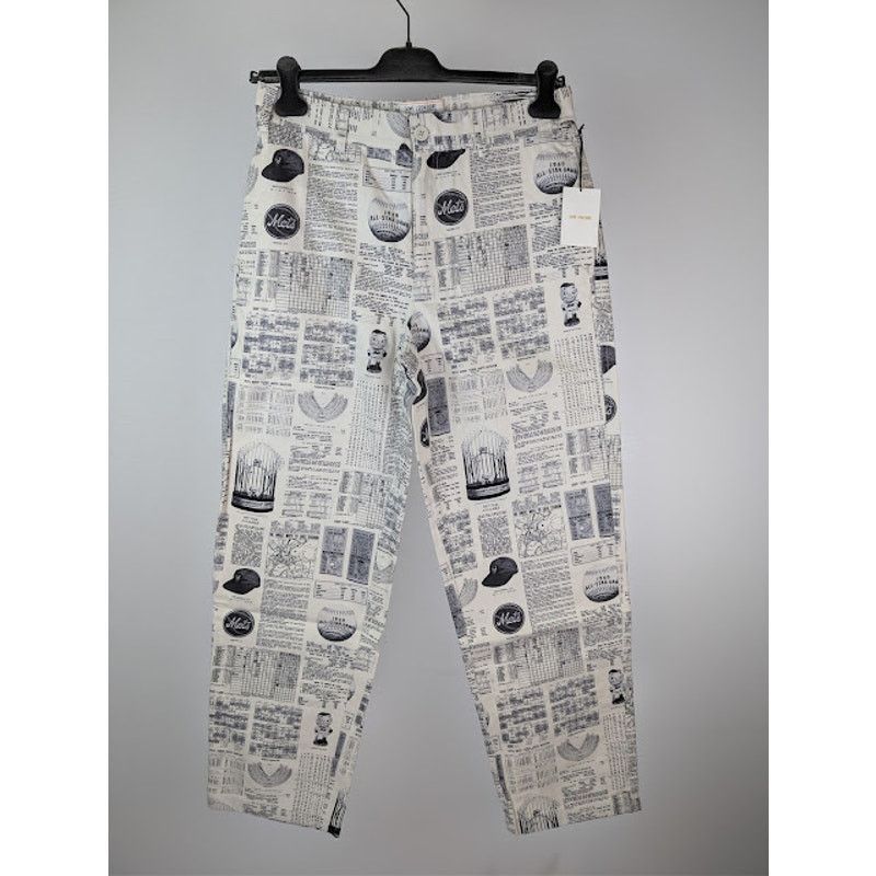 Aime Leon Dore o1rshd1 Mets Printed Chino Pant in Black / White Size US 32 / EU 48 - 1 Thumbnail