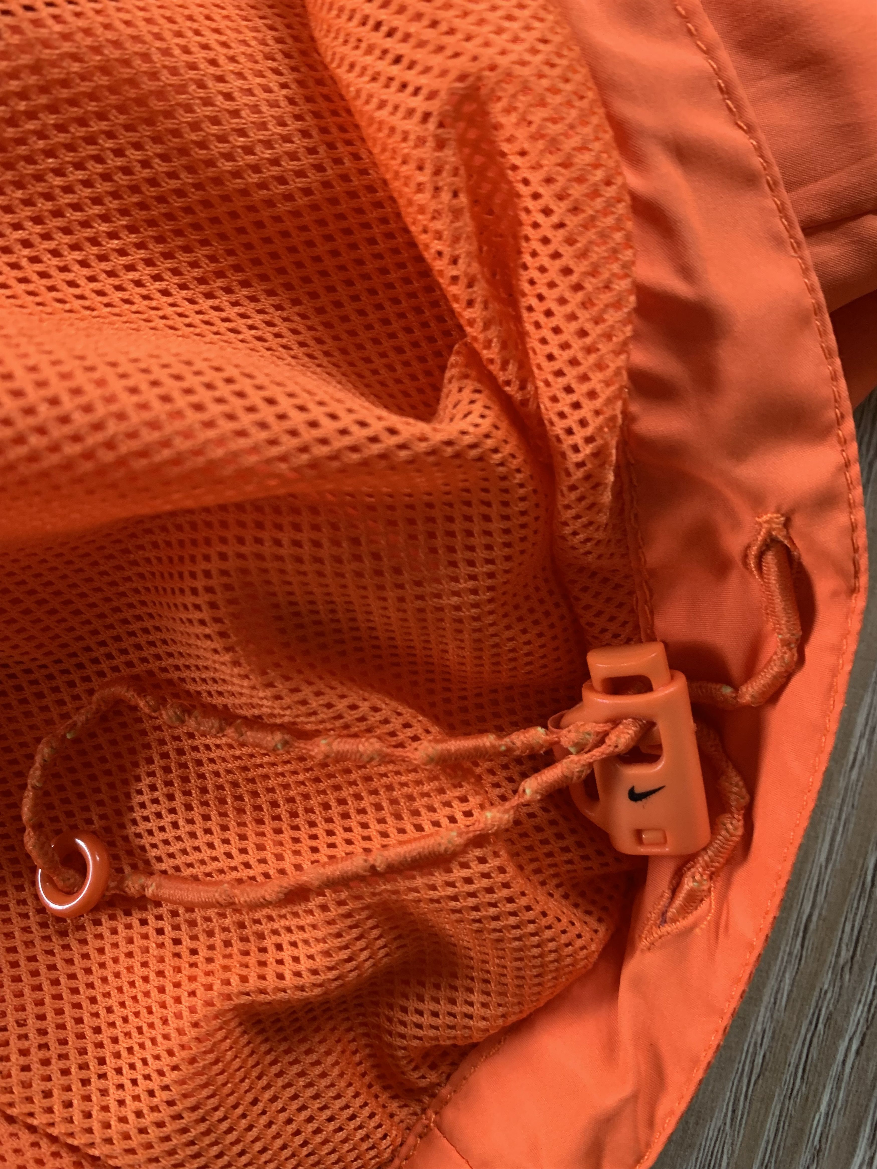 Nike × Vintage Nike Vintage Orange Nylon Reflective Running Jacket Size US L / EU 52-54 / 3 - 13 Thumbnail