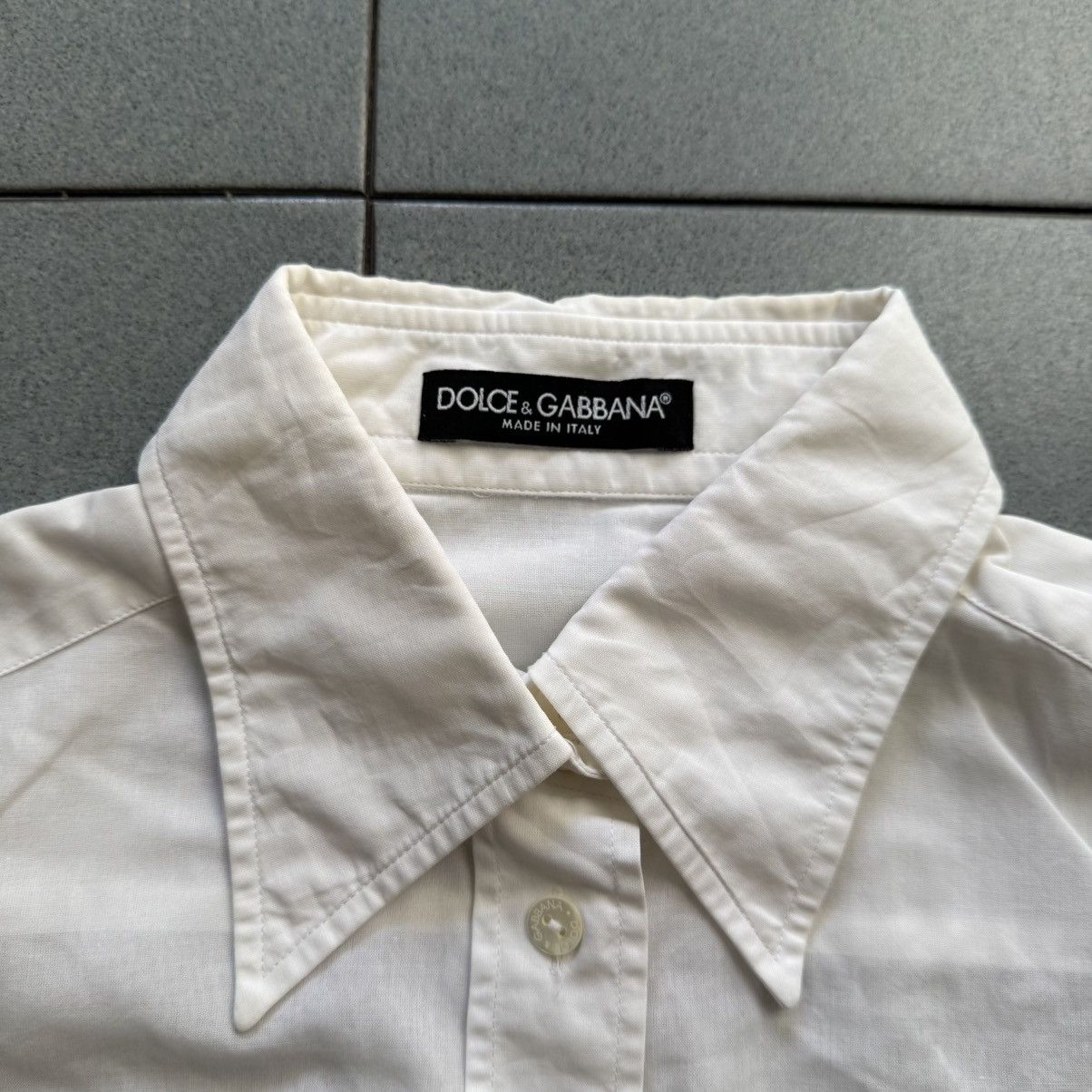 Dolce & Gabbana Vintage Dolce And Gabbana Linen Blouse DG Embroidery Button Size M / US 6-8 / IT 42-44 - 5 Thumbnail