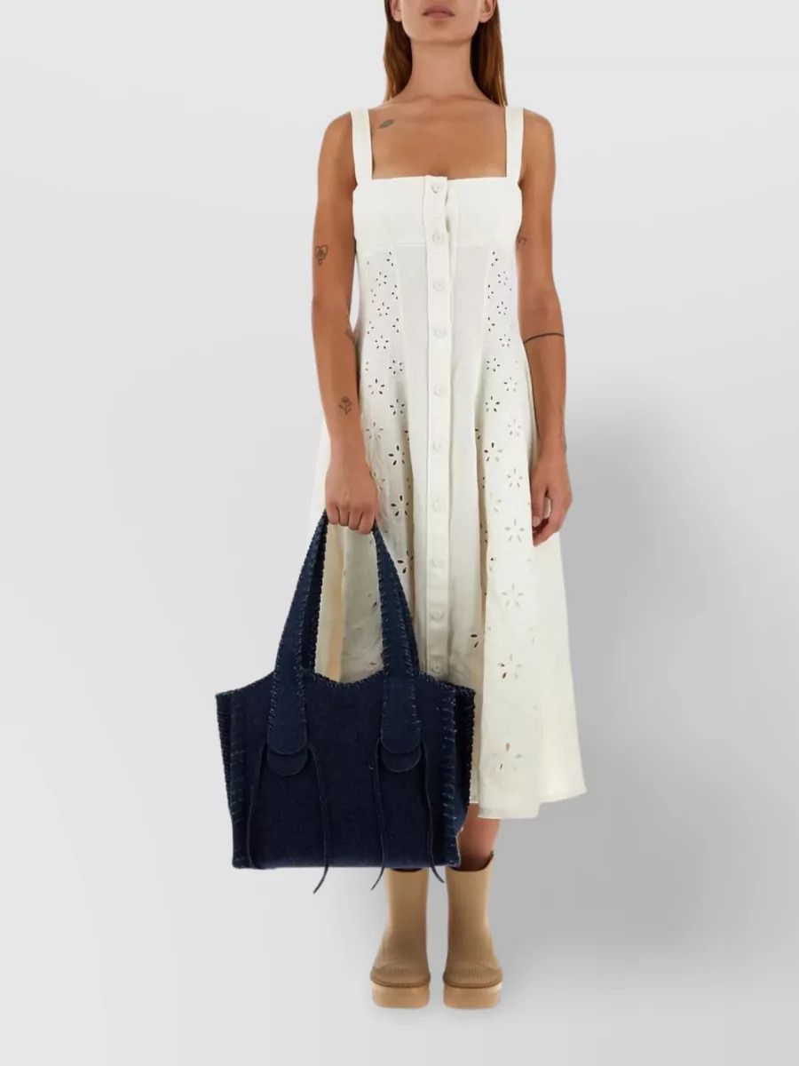 Chloe o1loc1c1024 Size: OS / Mony Medium Tote in Denim Size ONE SIZE - 2 Thumbnail