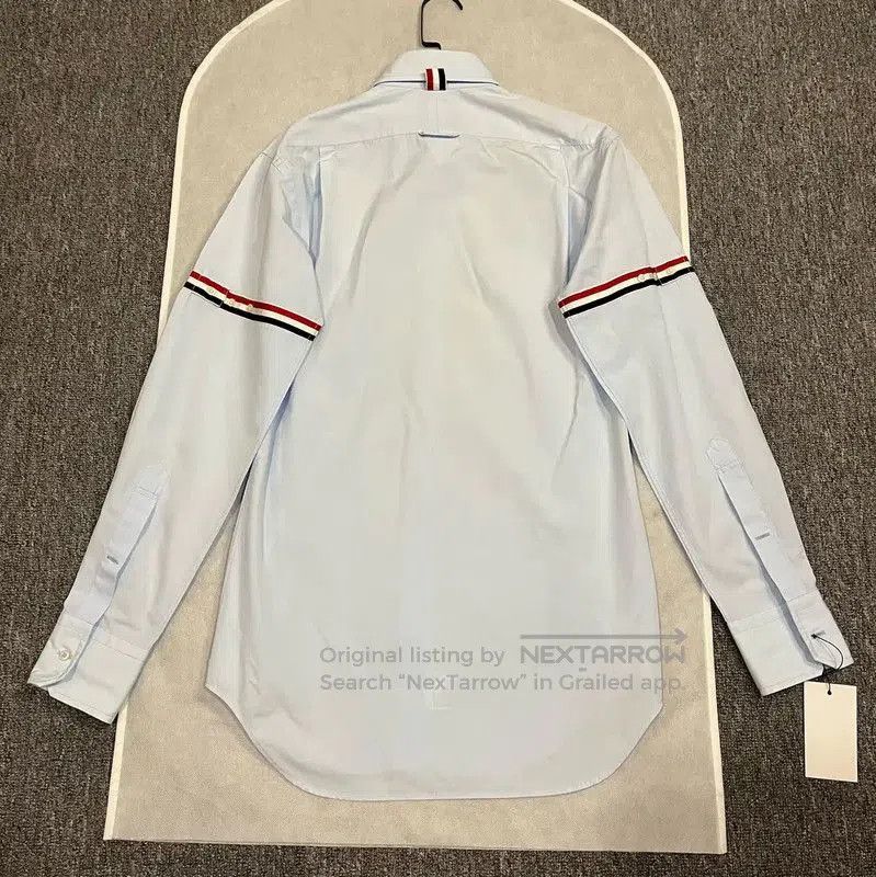 Thom Browne Thom Browne Men's Light Blue Cotton Shirt . Size US M / EU 48-50 / 2 - 2 Thumbnail