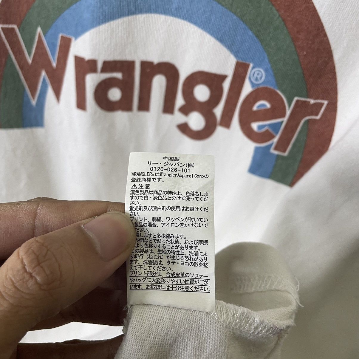 Vintage × Wrangler Vintage Y2K Wrangler Rainbow Ringer T Shirt Size US L / EU 52-54 / 3 - 5 Thumbnail