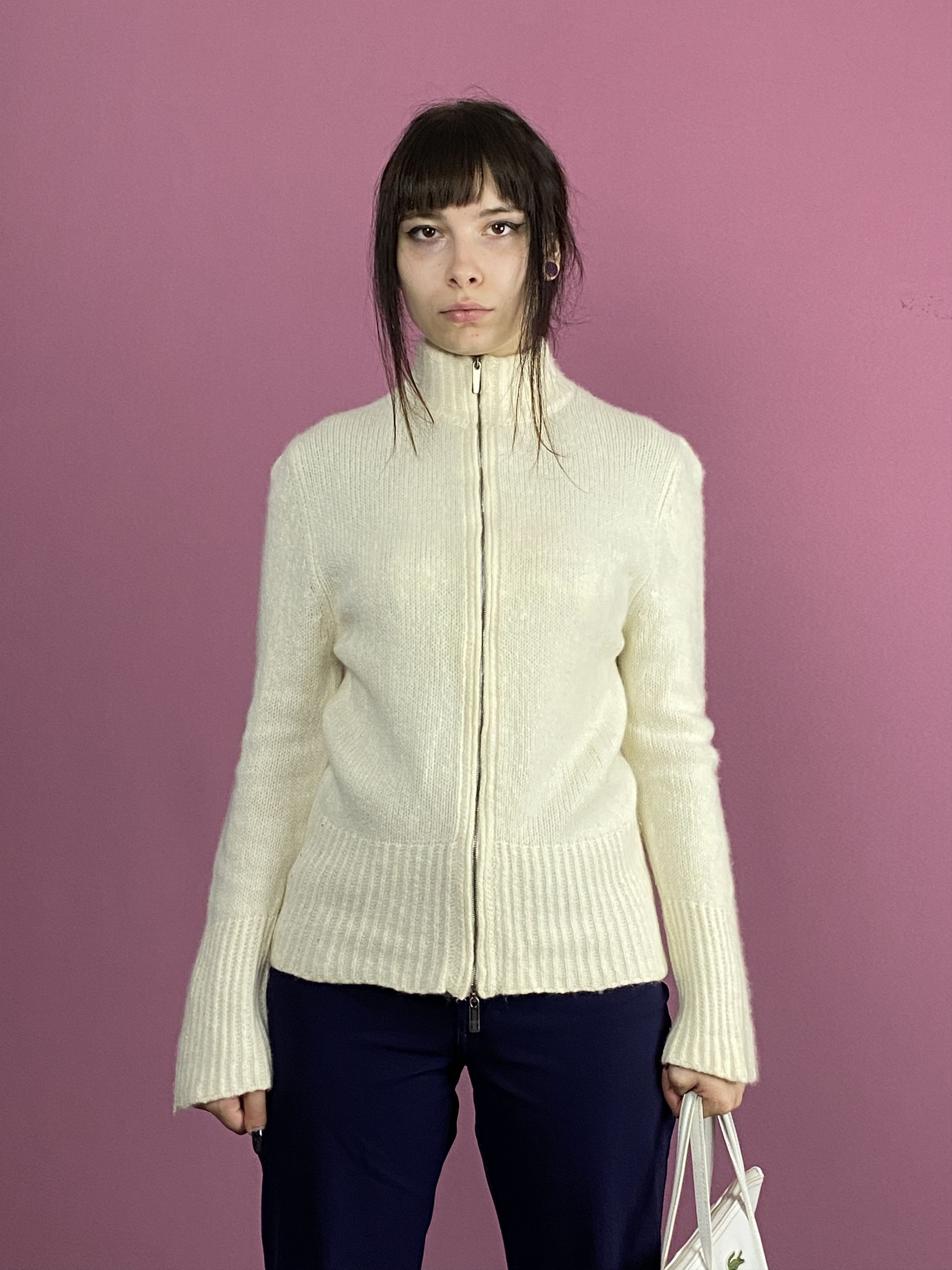 Iris von Arnim × Vintage Iris Von Arnim Vintage Women's Full Zip Cashmere Sweater - M Size M / US 6-8 / IT 42-44 - 3 Thumbnail