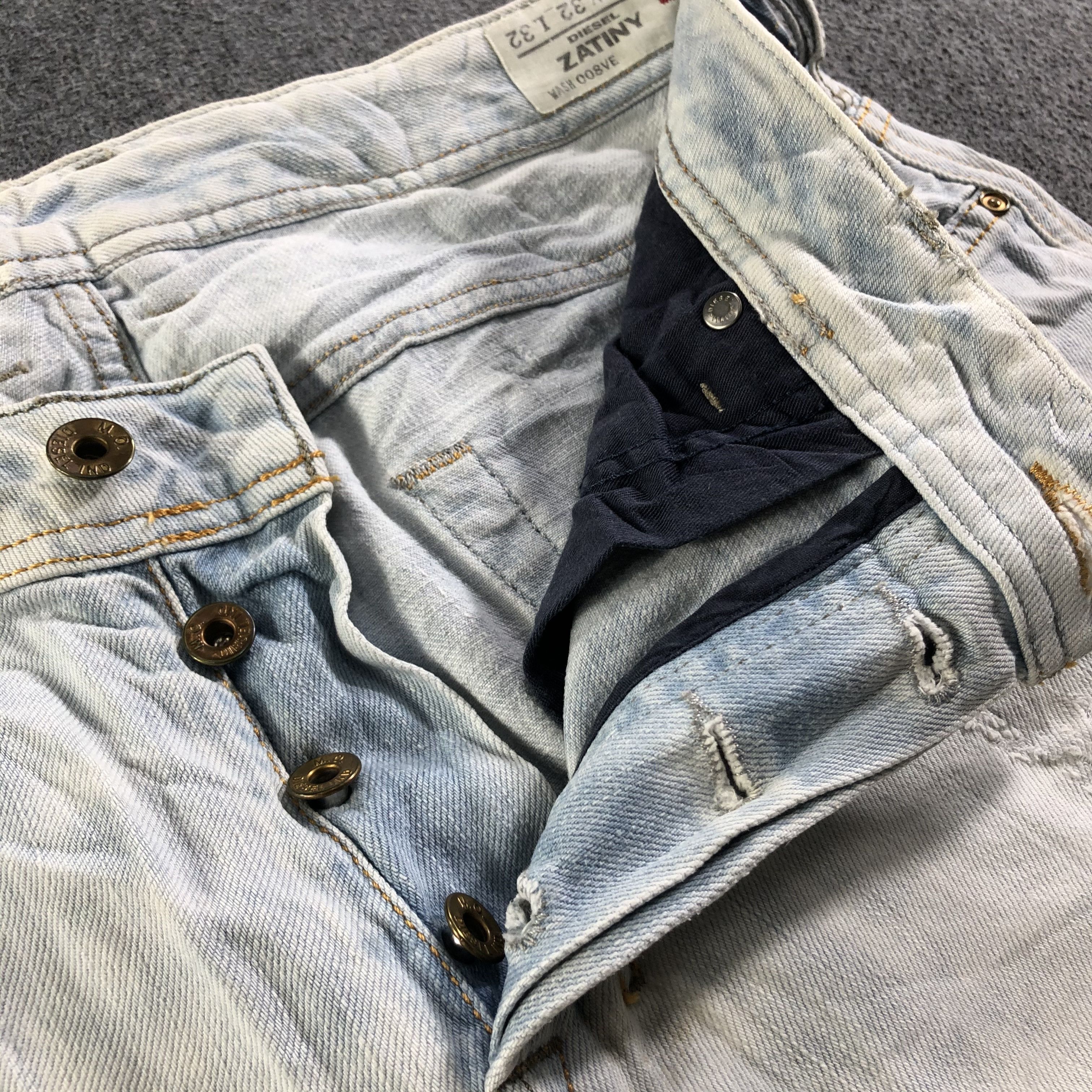 Diesel Vintage Light Wash Diesel Industry Jeans-J3620 Size US 34 / EU 50 - 7 Thumbnail