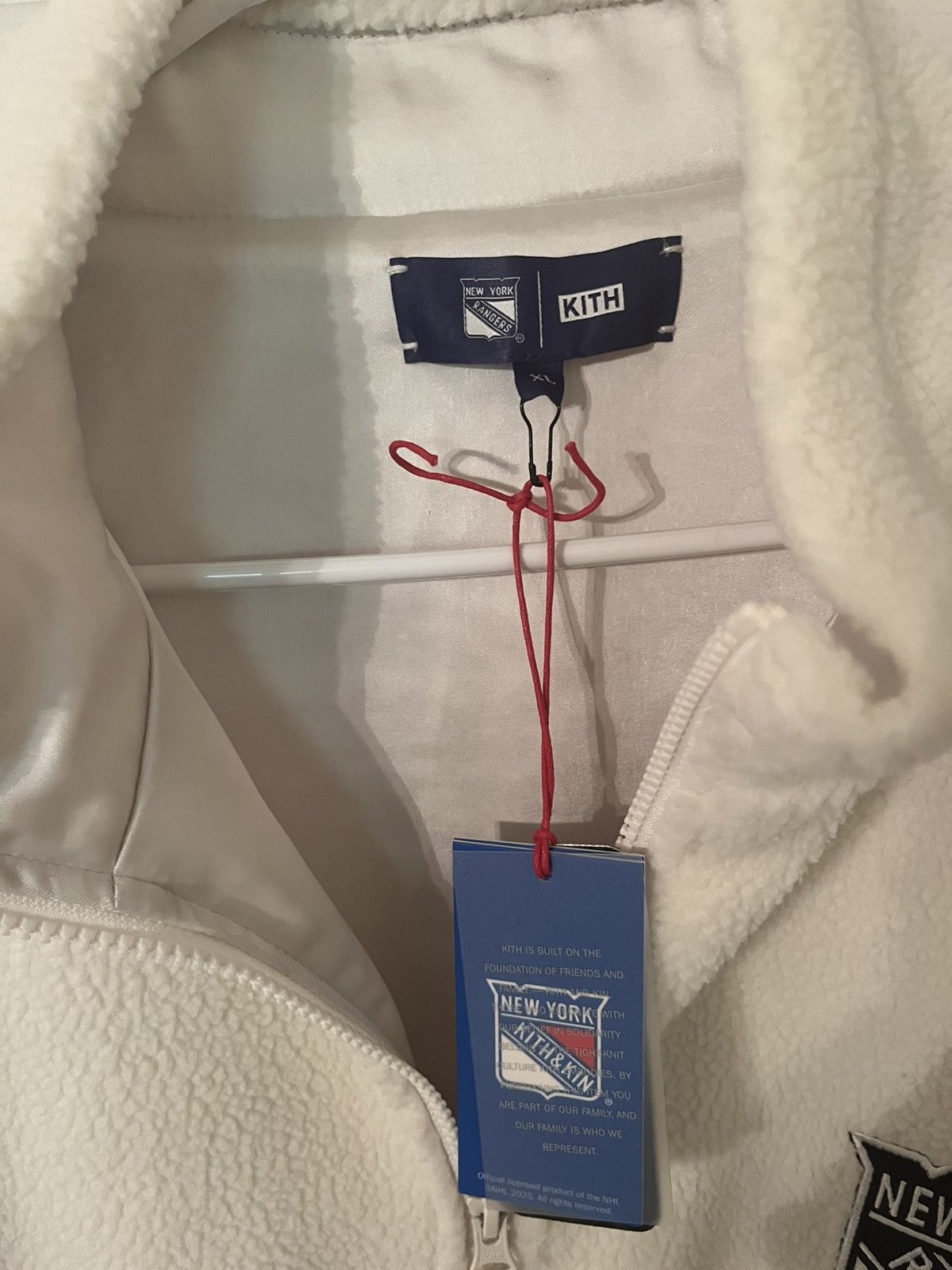 Kith Kith New York Rangers Polar Fleece Full Zip Size US XL / EU 56 / 4 - 5 Thumbnail